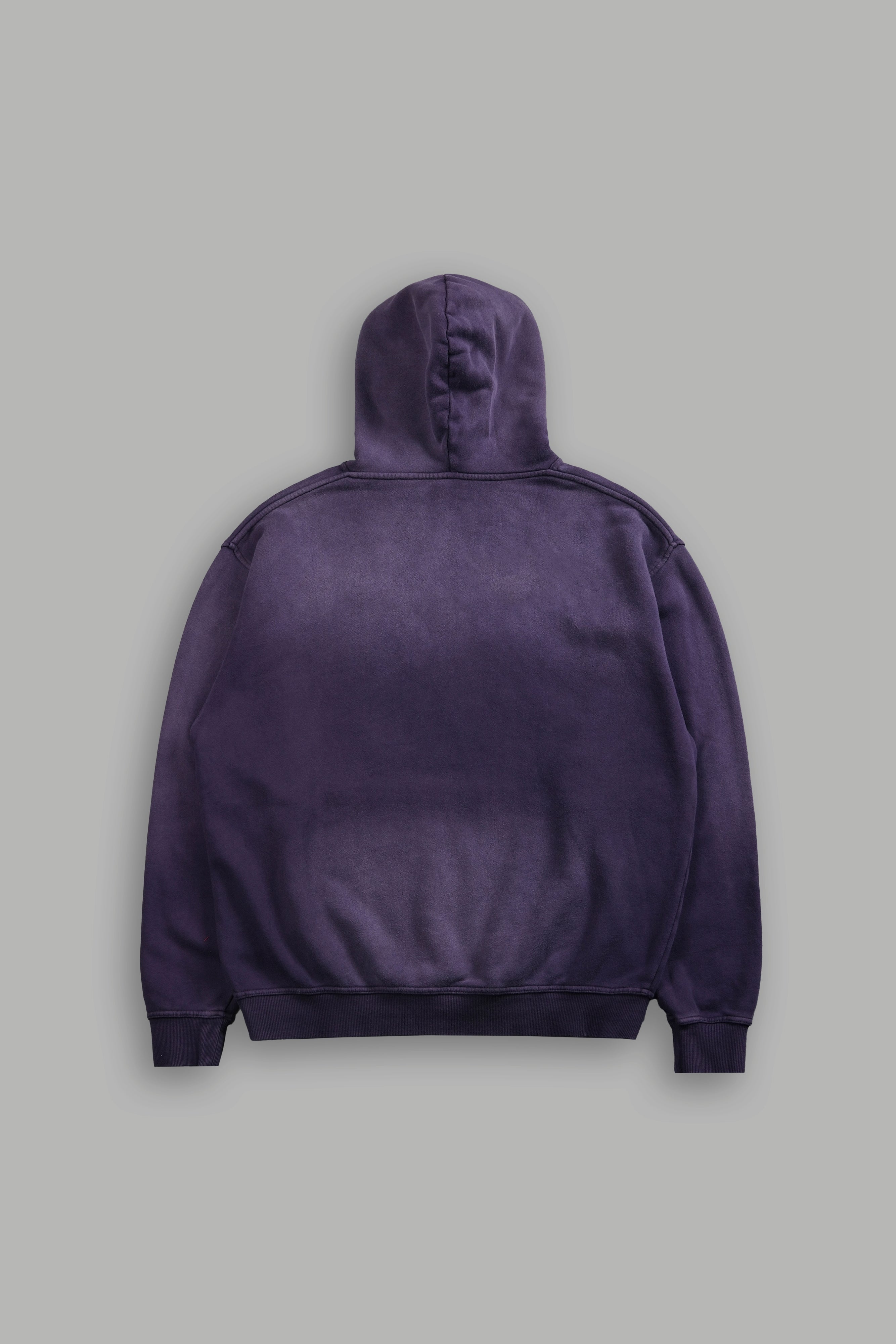From Womb To Tomb Ohana "Pierce" Hoodie in Phantom Purple Sun Fade