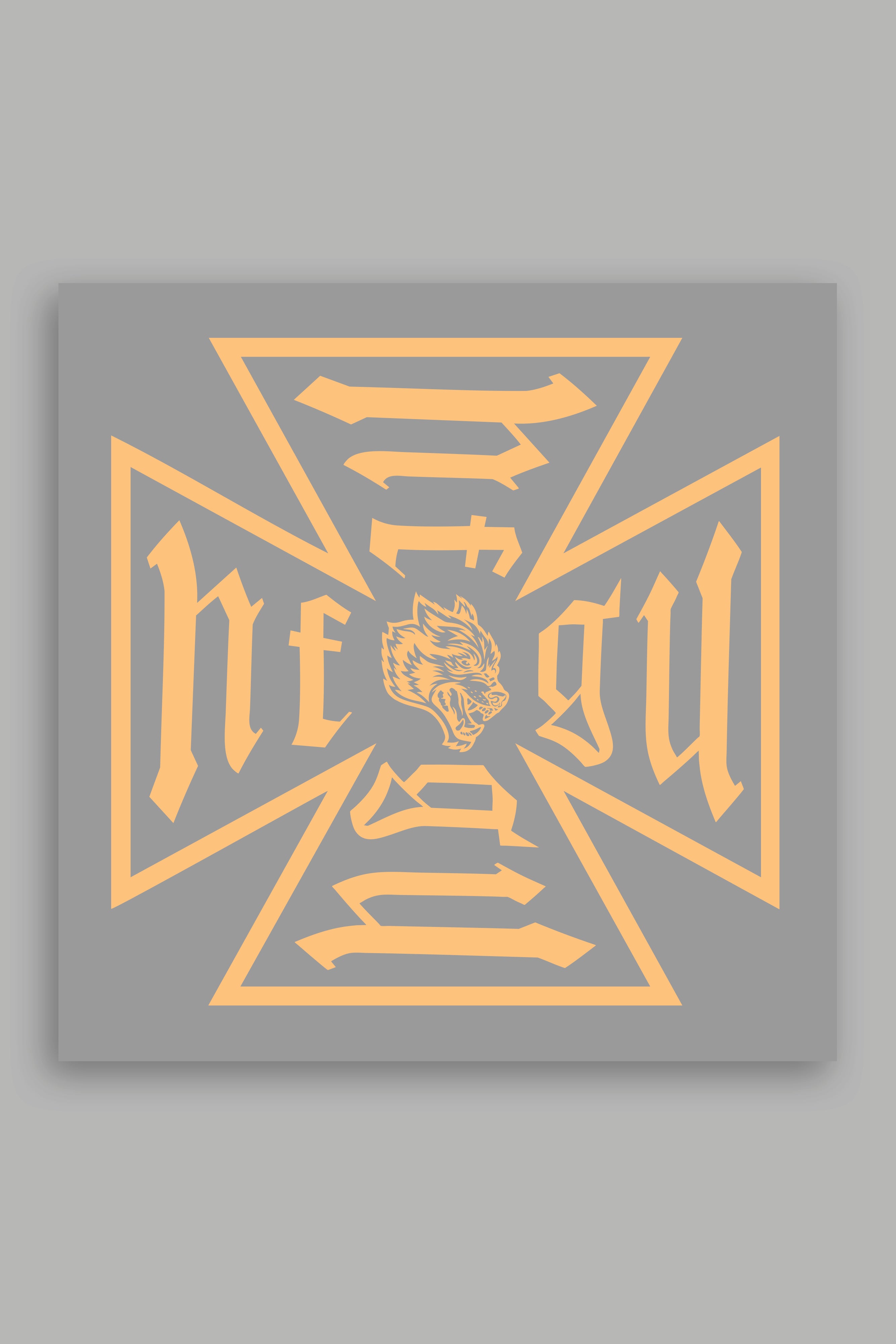 Core Large Sticker in Orange