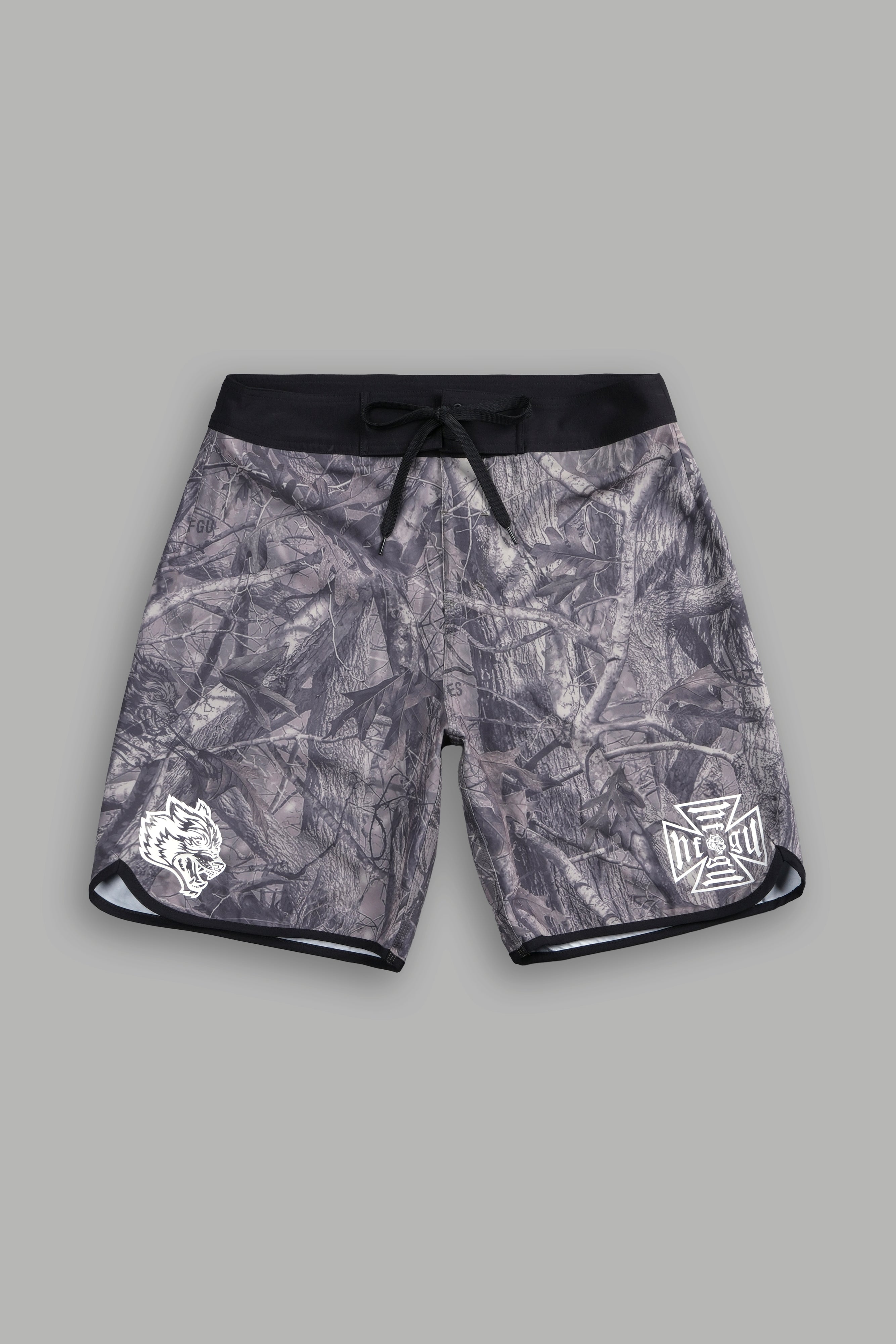 Core Brucey's Board Shorts in Dusk Moss Driftwood Forest Camo