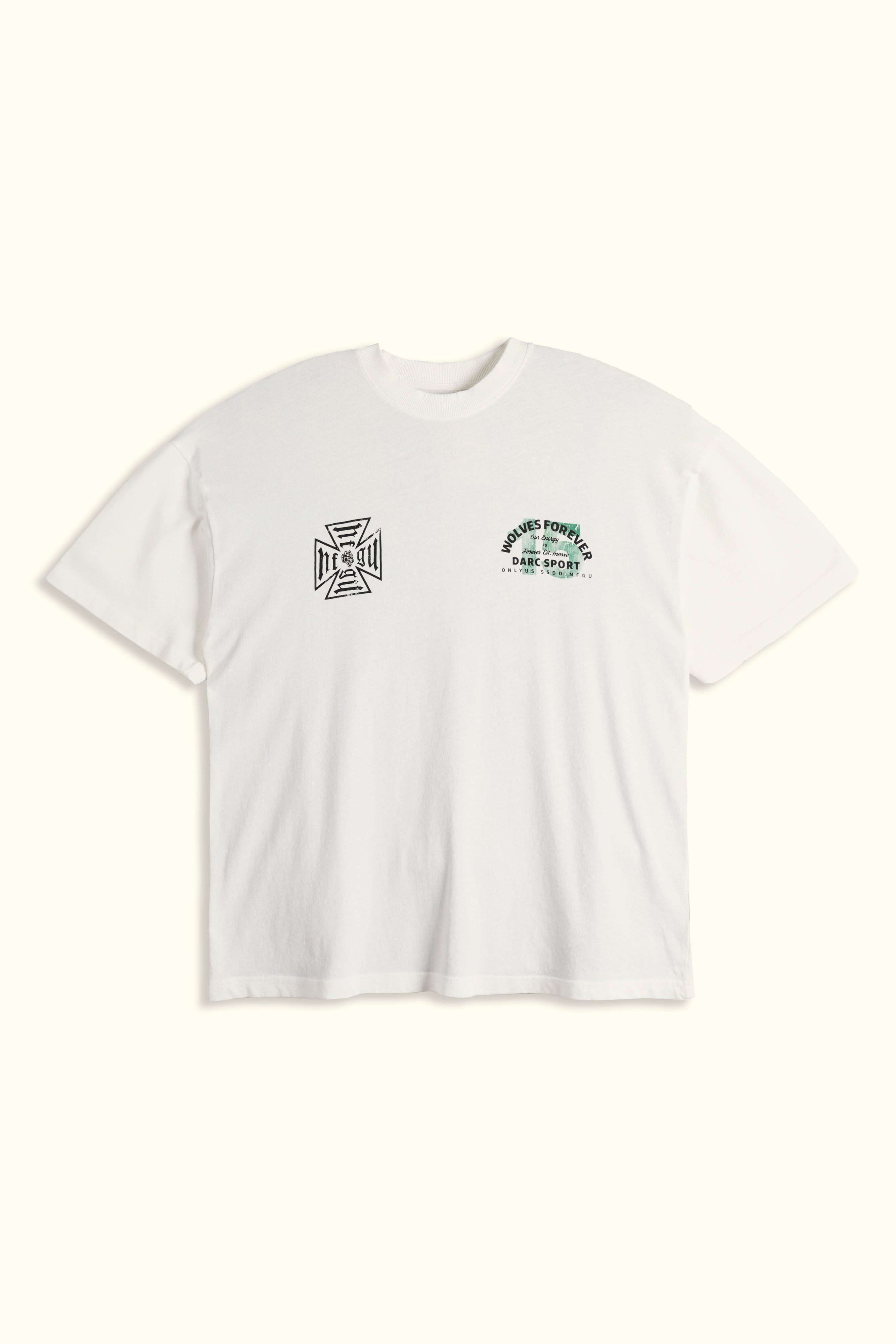 Ohana Energy "Premium" Oversized Tee in Cream