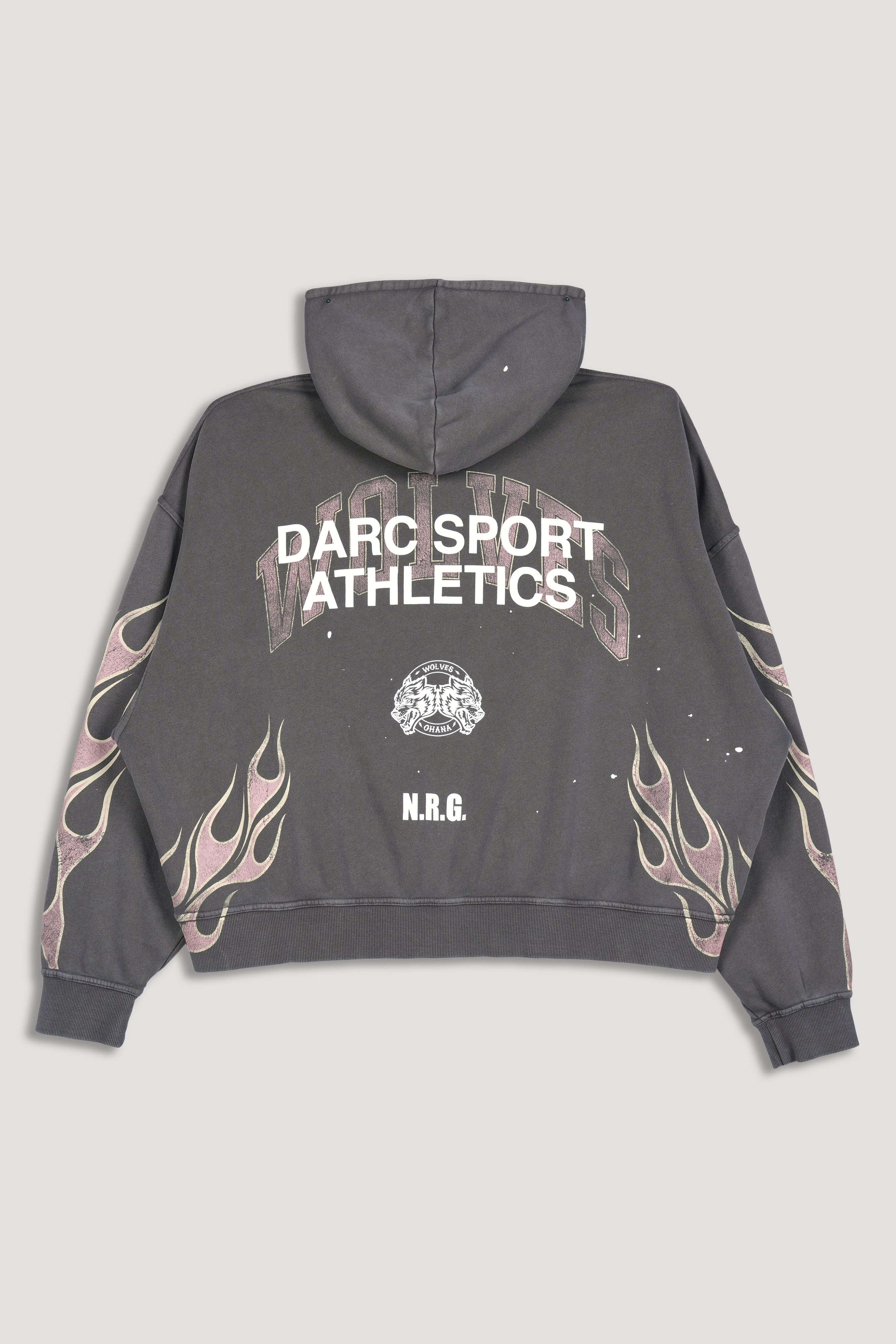 Hot Rod Vex Double Zip Hoodie in Slate Gray