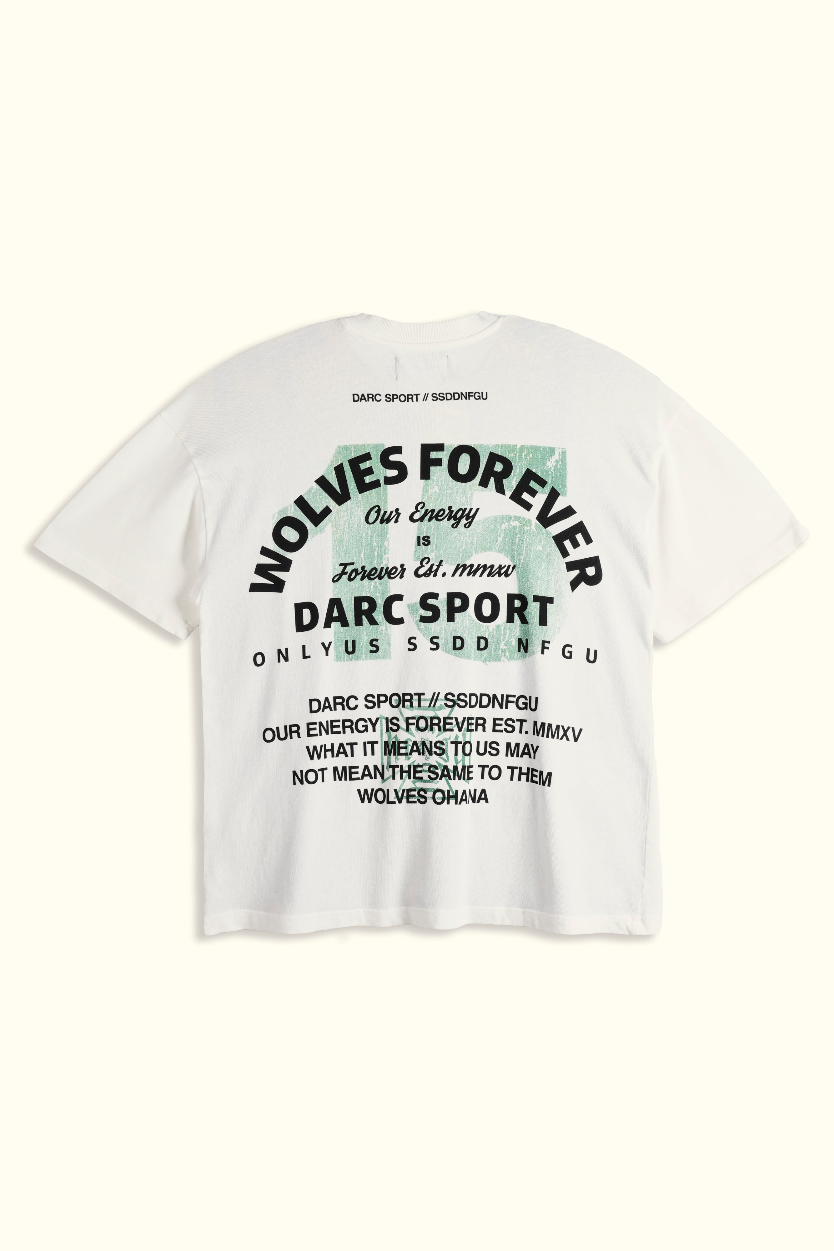 Ohana Energy "Premium" Oversized Tee in Cream