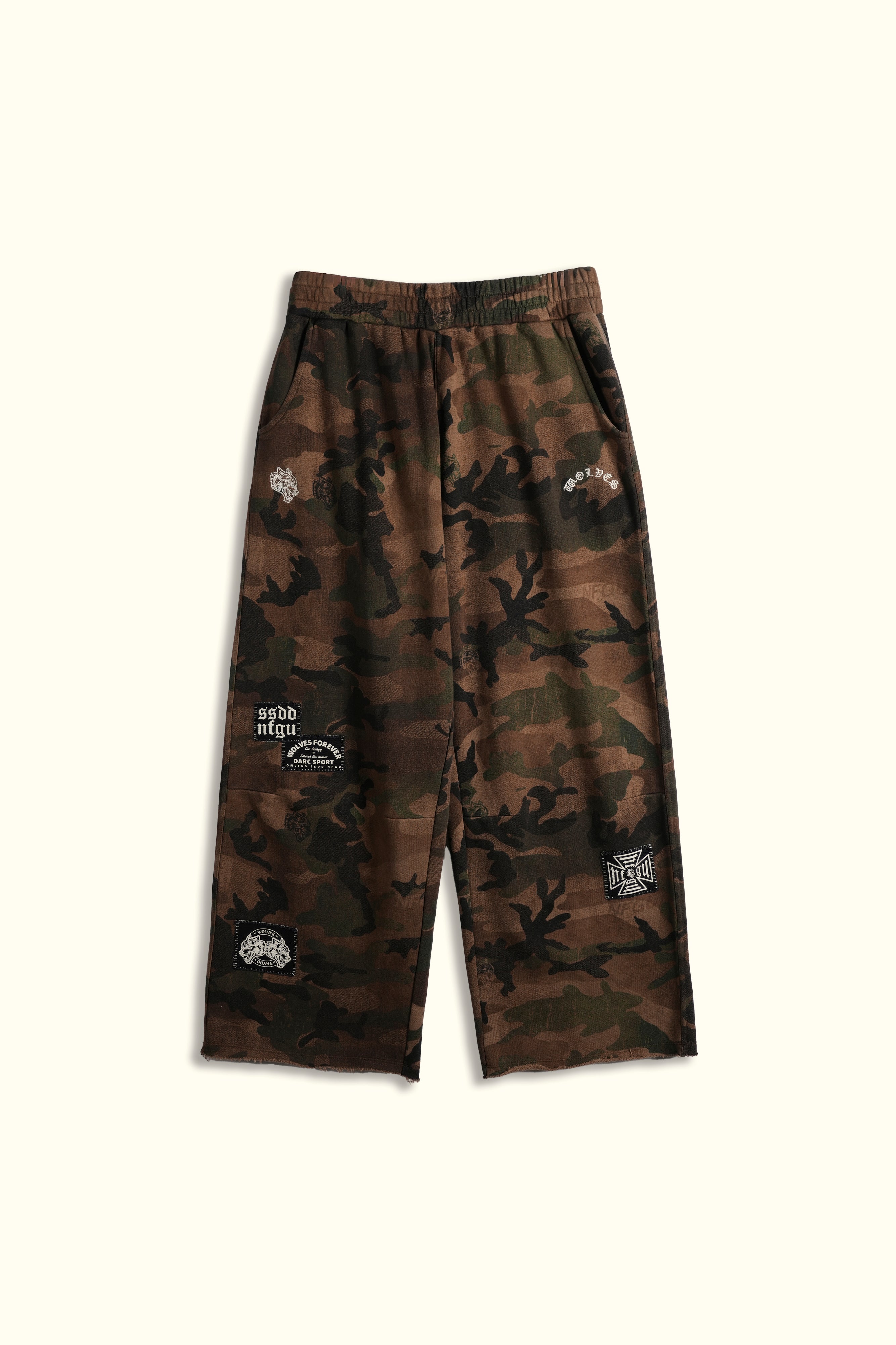 Chopper Patch Moaty Sweat Pants in Ohana Woodland Camo