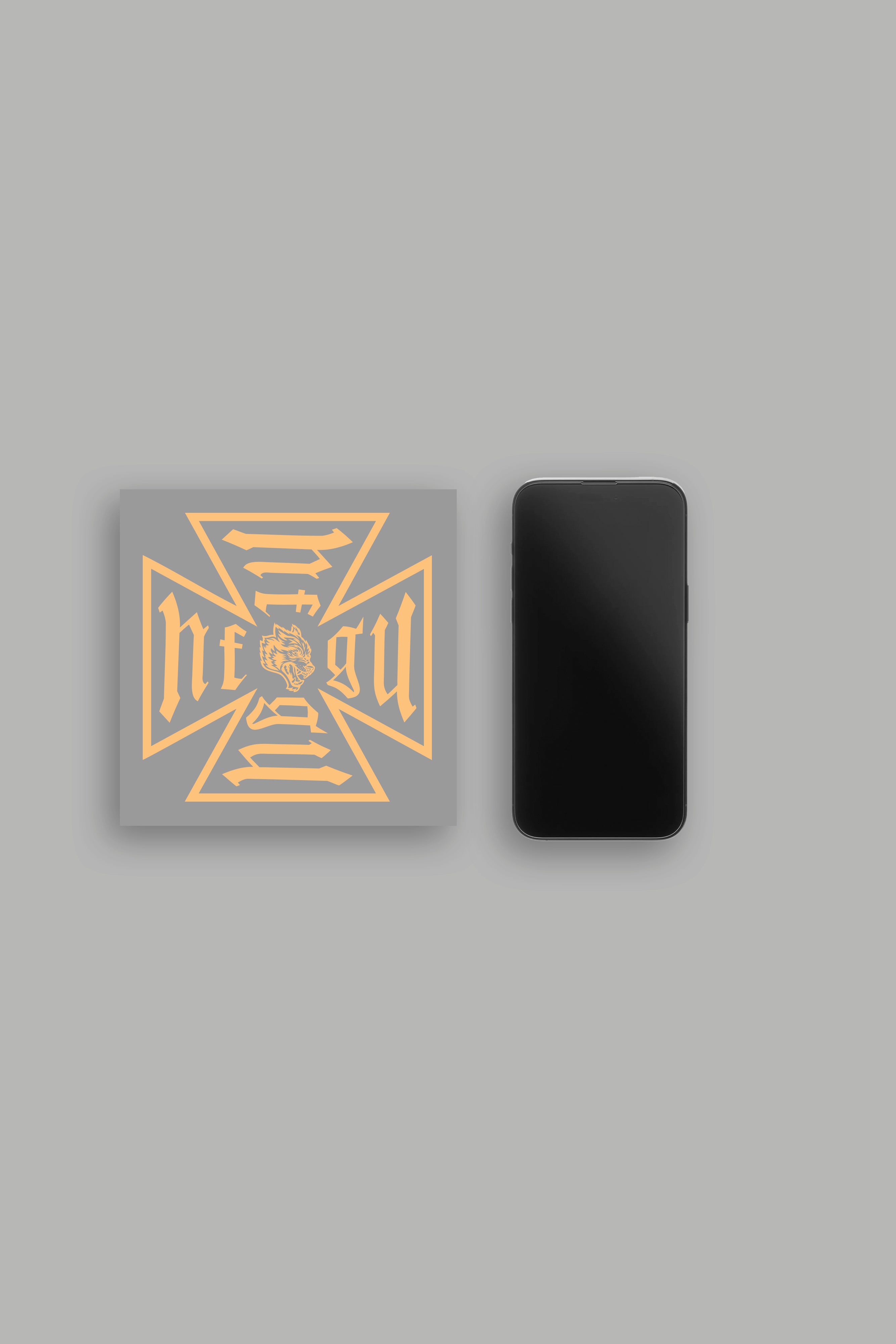 Core Large Sticker in Orange