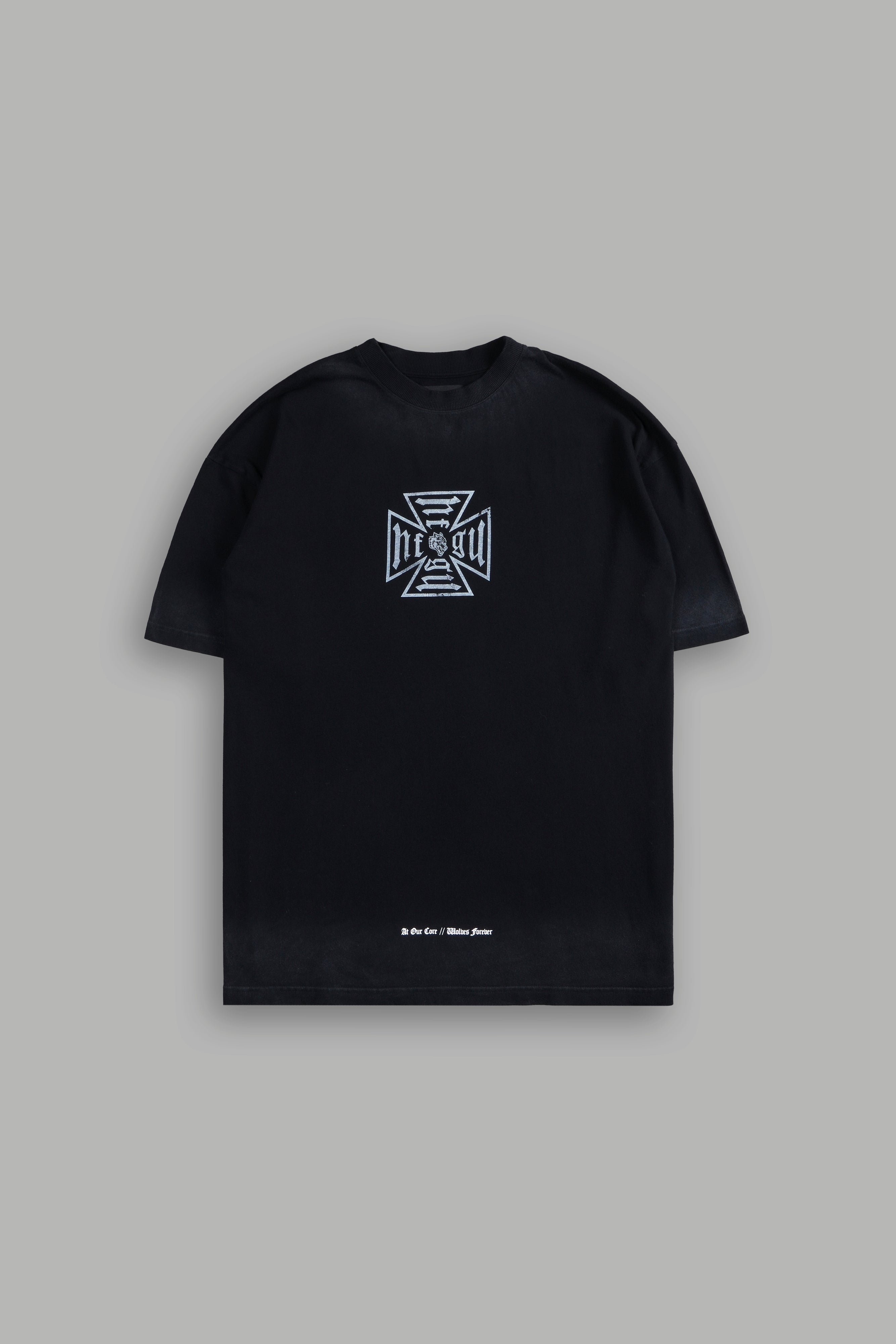 Loyal To The Core "Premium" Oversized Tee in Black Drift Wash
