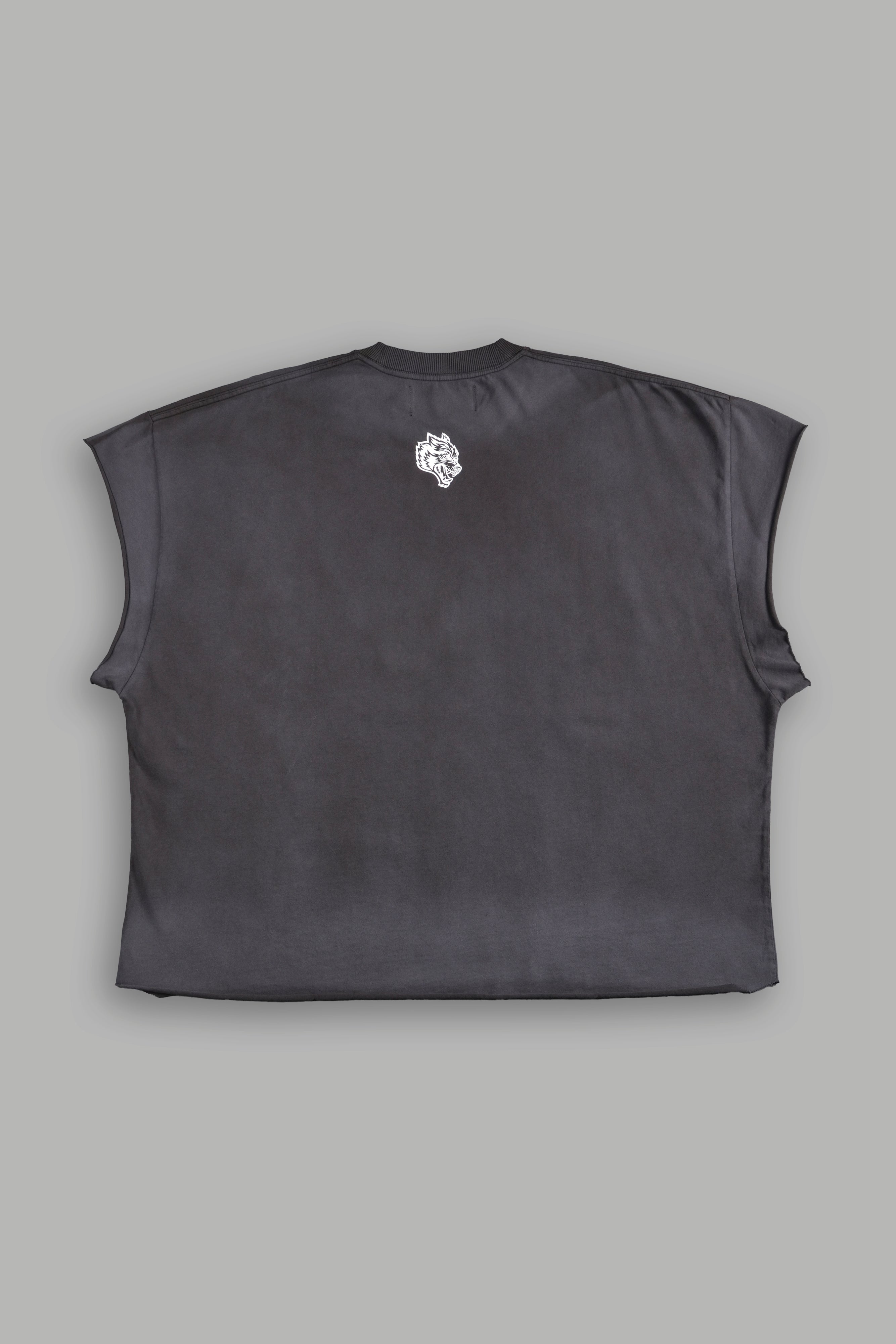 Since Day One "Grunge" Cut Off Tee in Wolf Gray Drift Wash