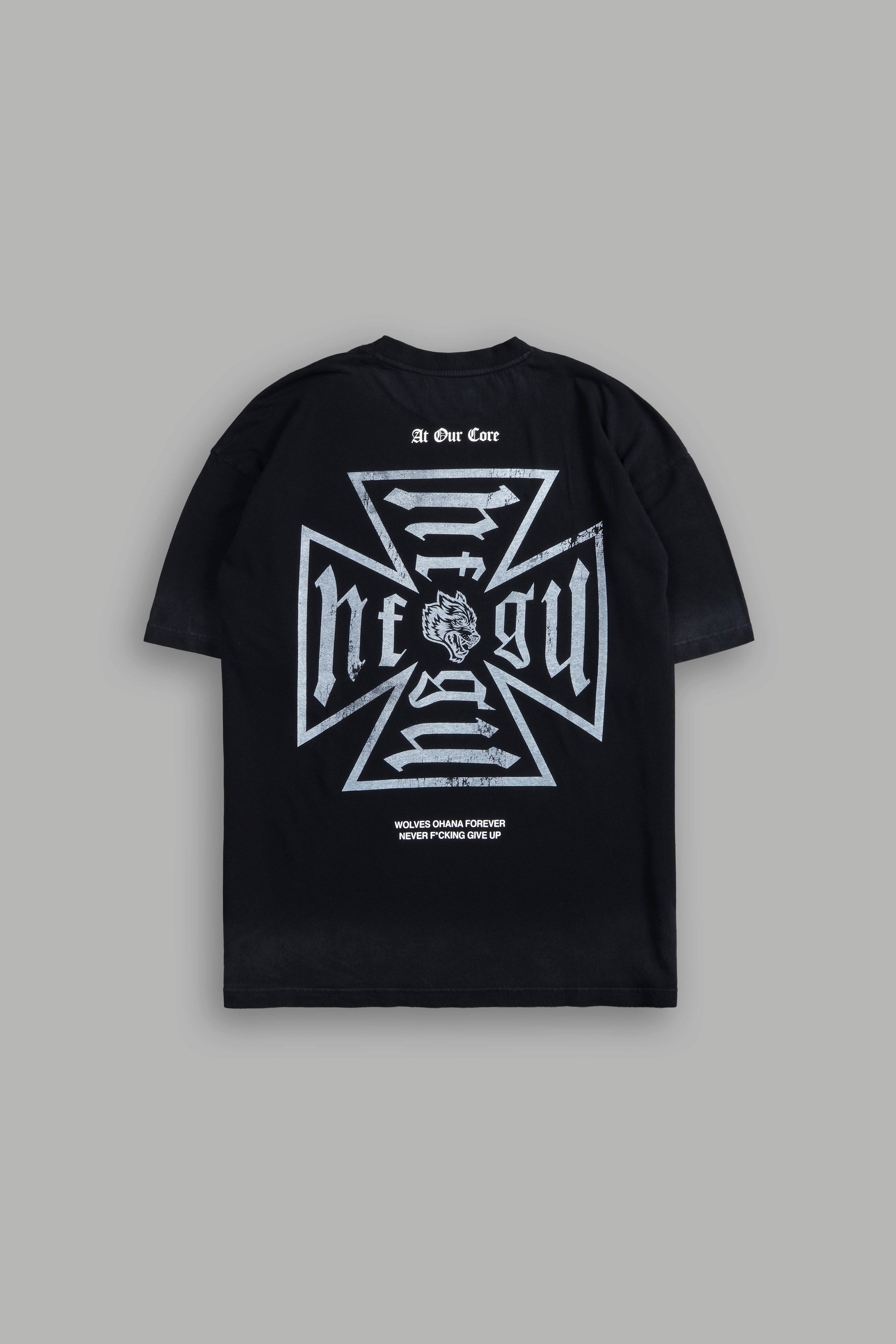 Loyal To The Core "Premium" Oversized Tee in Black Drift Wash