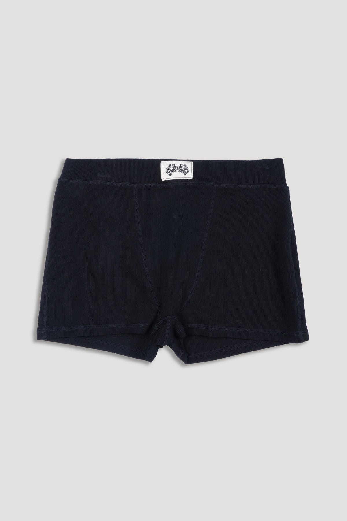 Jasmine Rib Boxers in Black