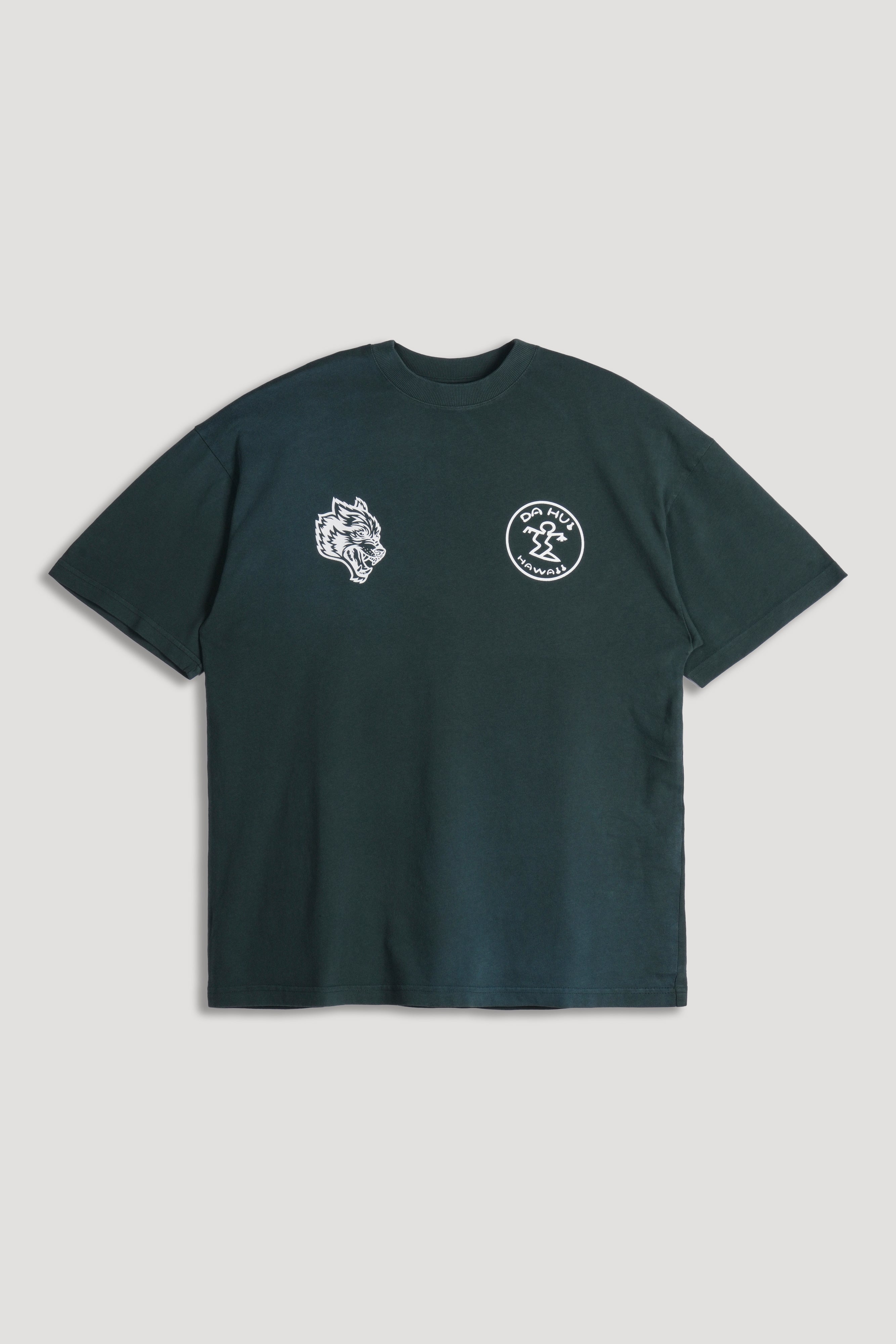 Darc Sport X Da Hui Premium Oversized Tee in Forest Pine Sun Fade