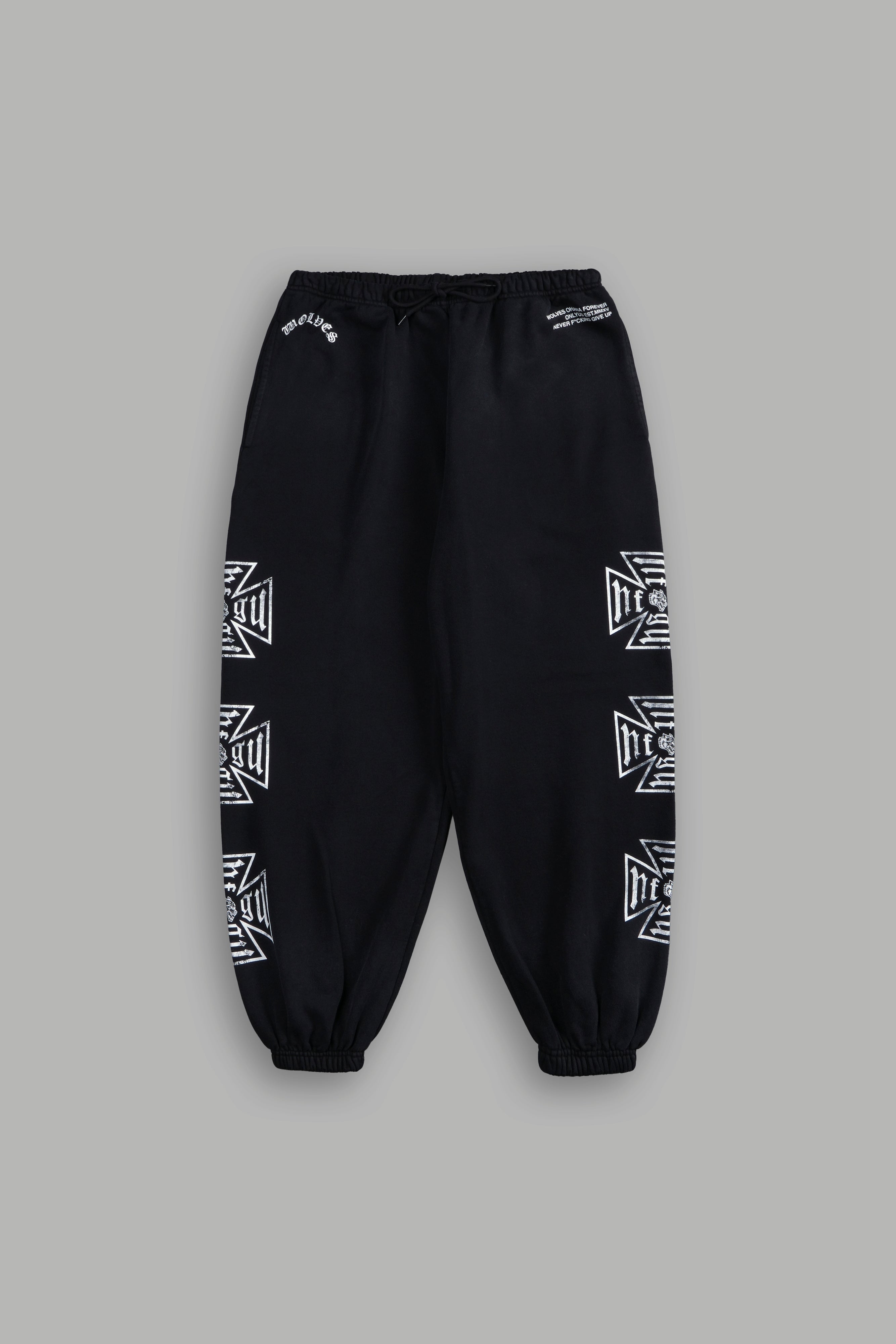 Core Lounger Sweat Pants in Black Drift Wash
