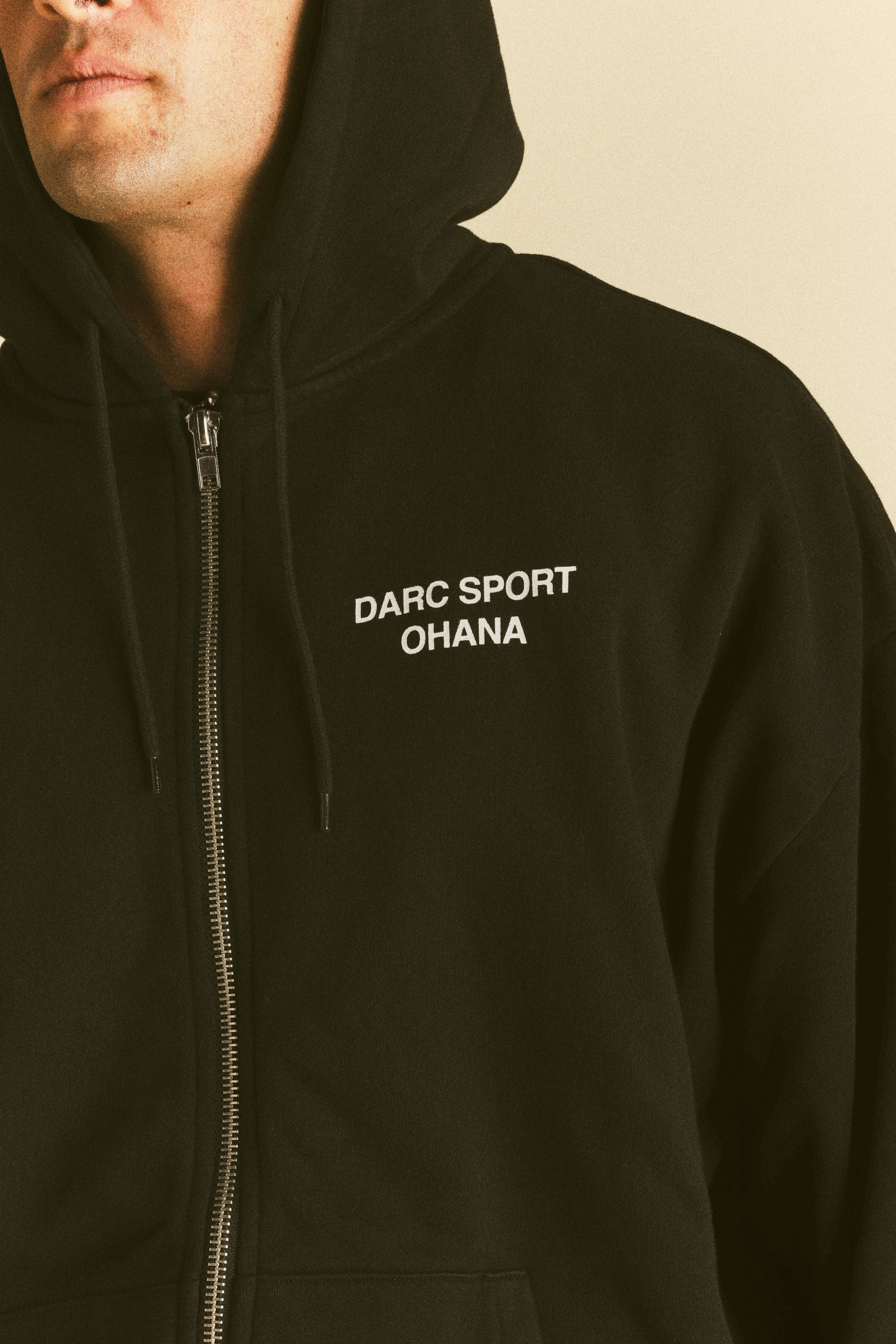 Darc Sport Ohana "Chambers" Zip Hoodie in Black