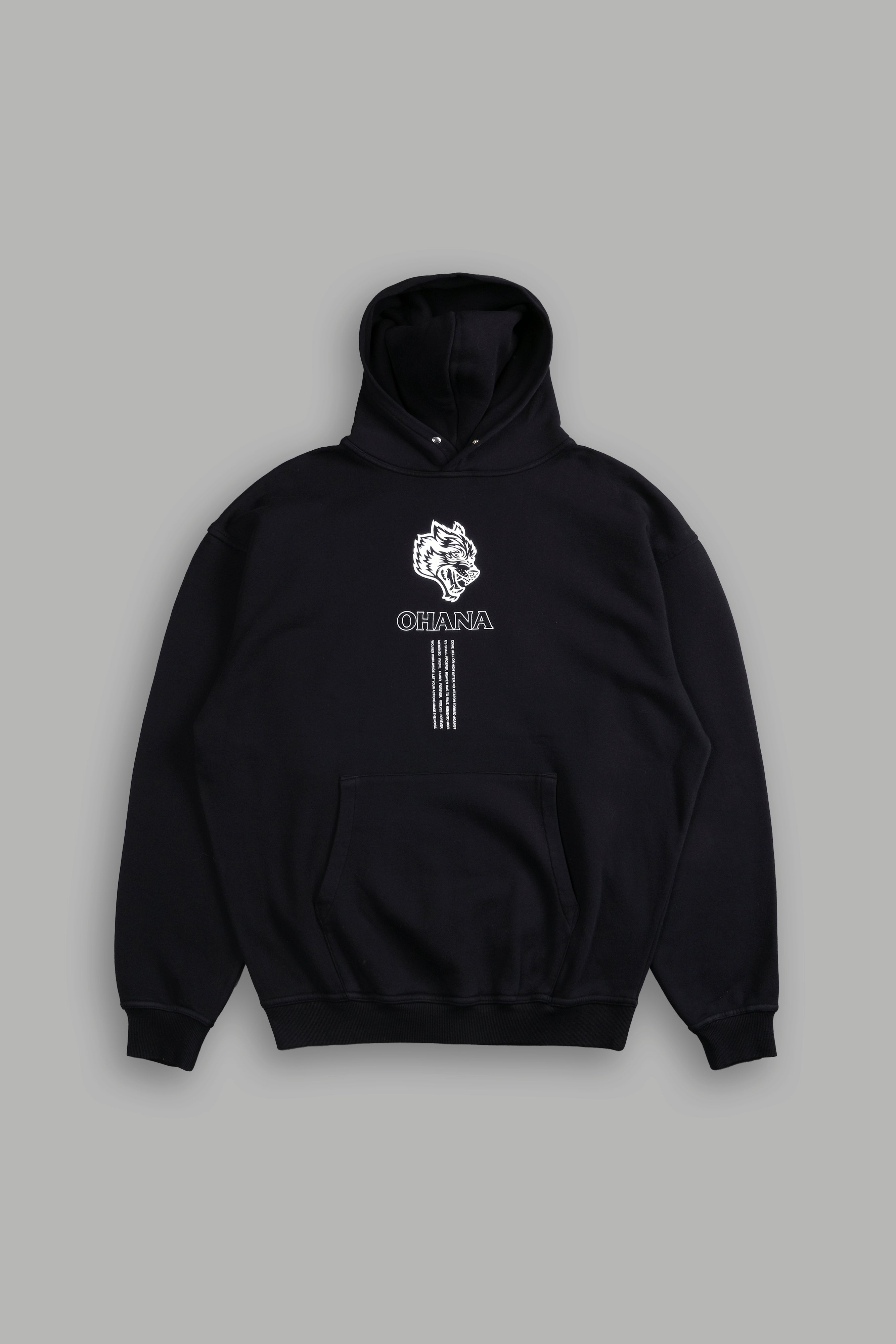 Ohana SSDDNFGU "Pierce" Hoodie in Black