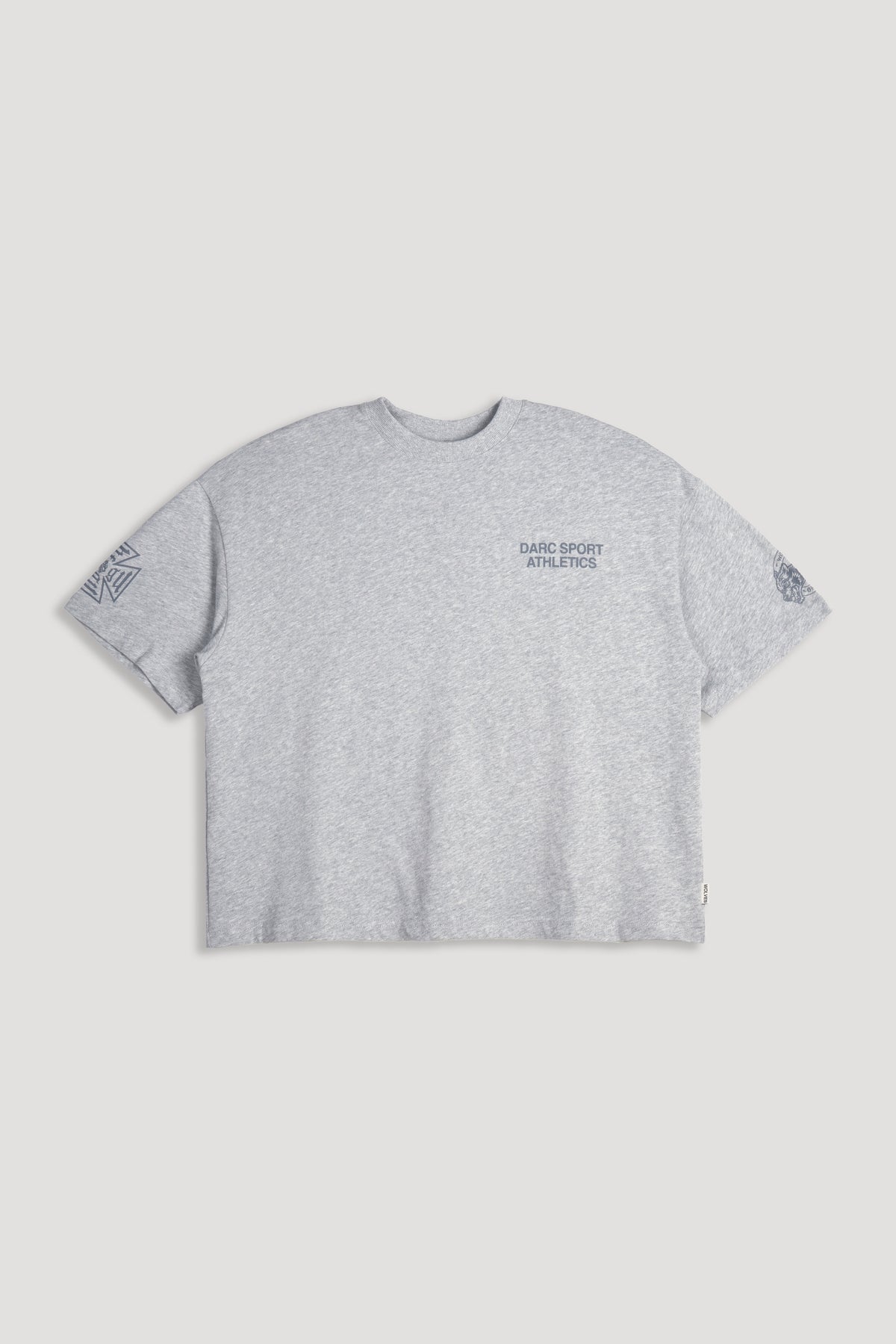 Darc Sport Athletics Premium Box Cut Tee in Light Athletic Gray