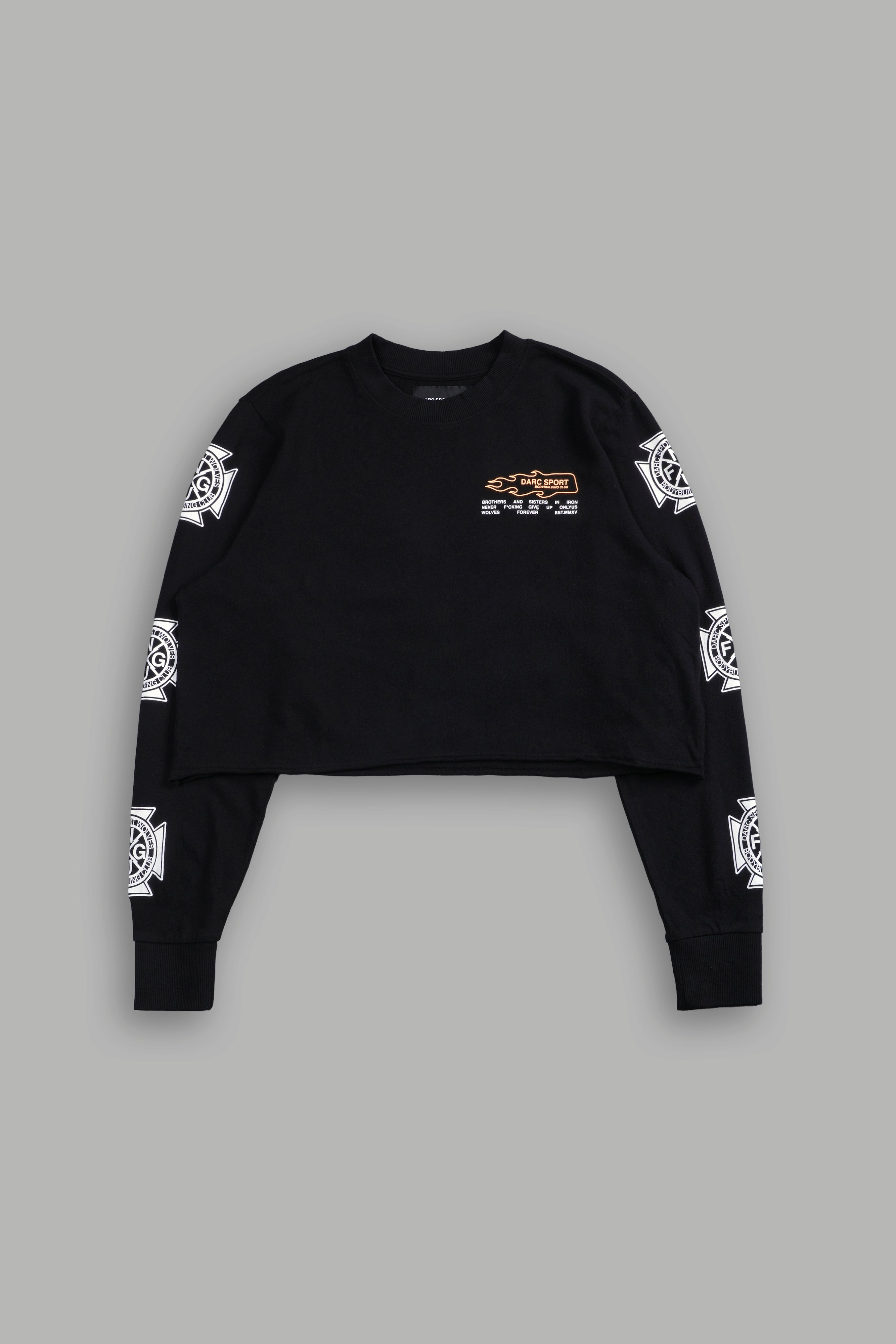 No Limit "Premium" (Cropped) L/S Tee in Black