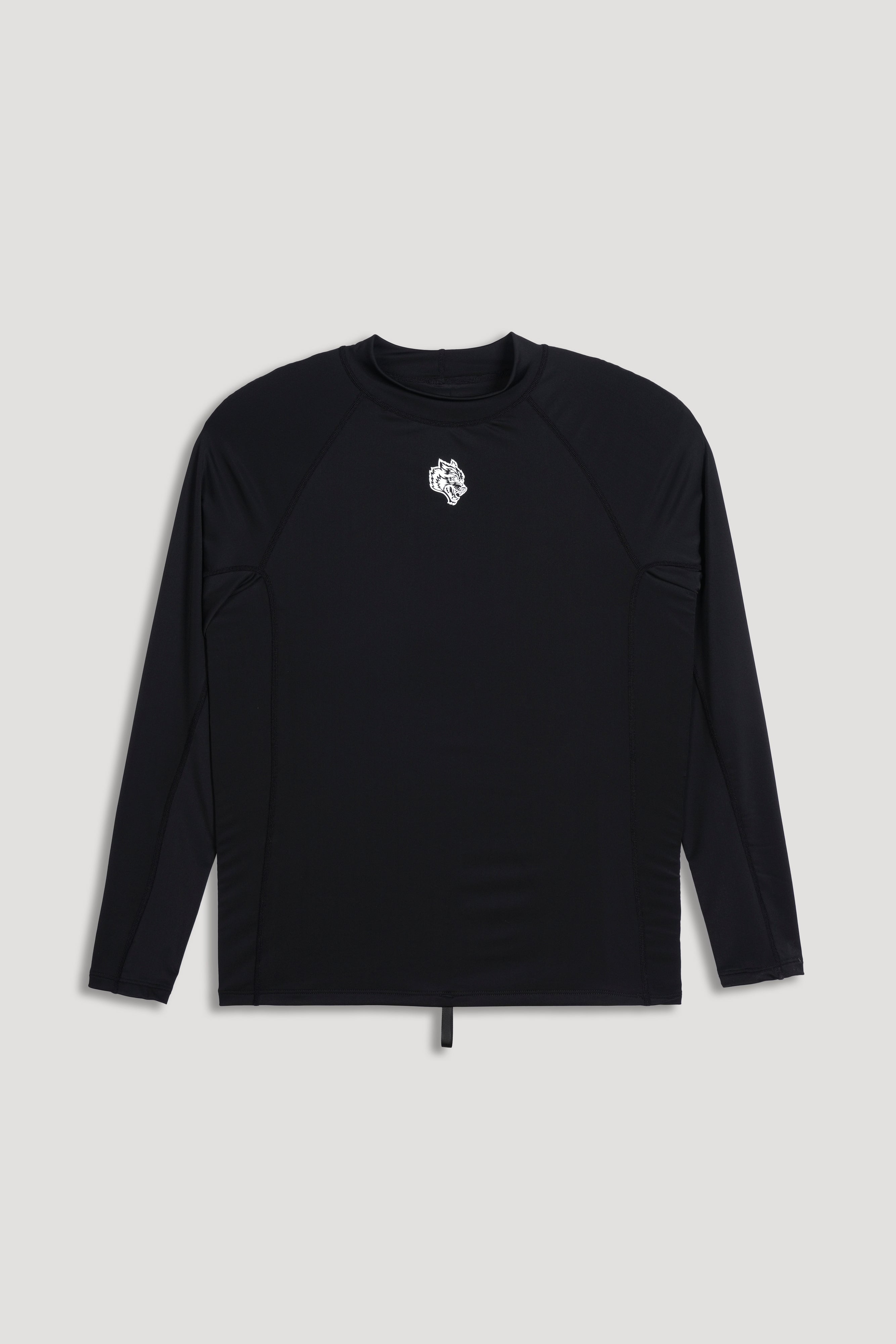 Wolf Chopper Rash Guard in Black