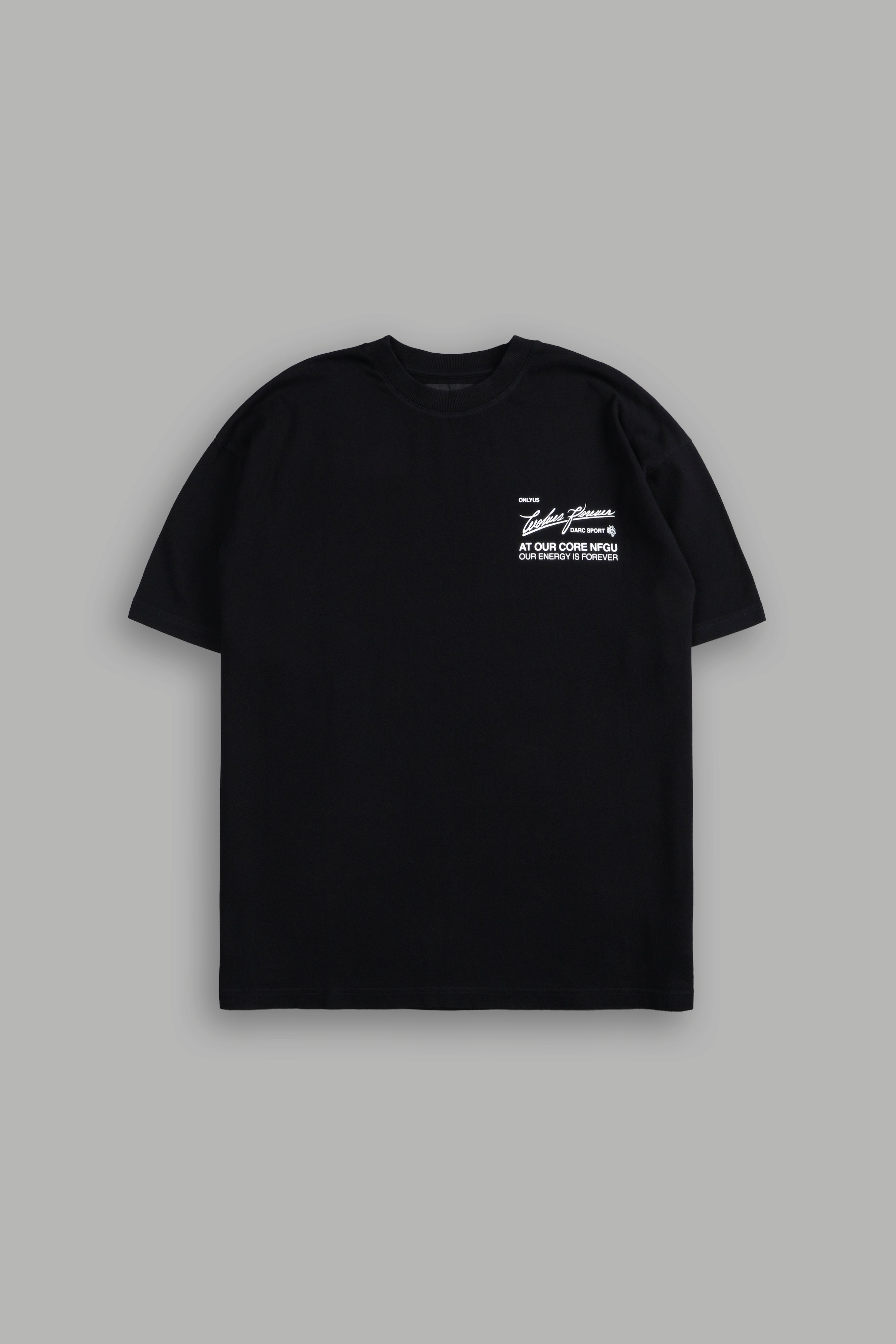 At Our Core "Premium" Oversized Tee in Black
