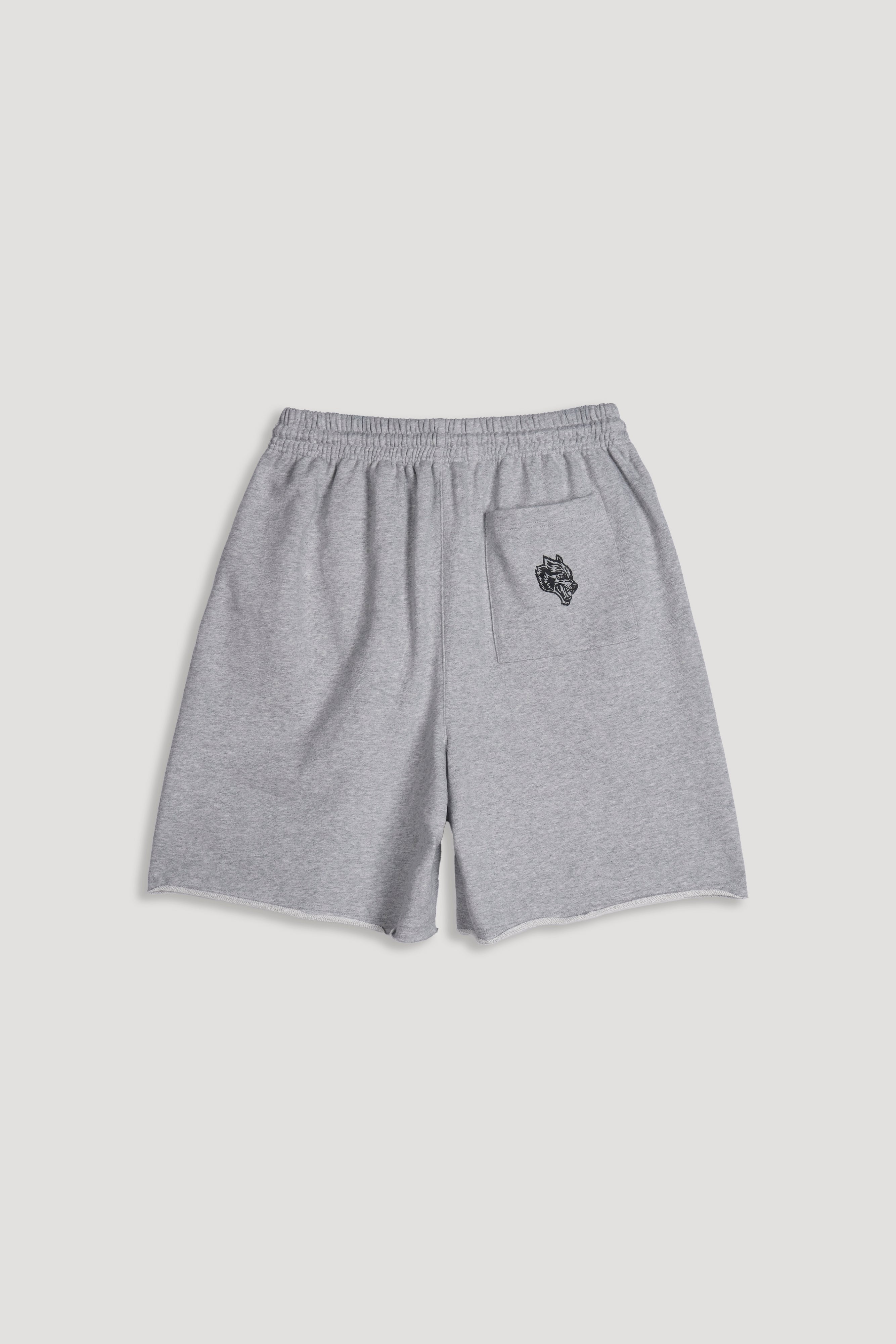 Wolves Athletics Grunge Brock Sweat Short in Light Athletic Gray