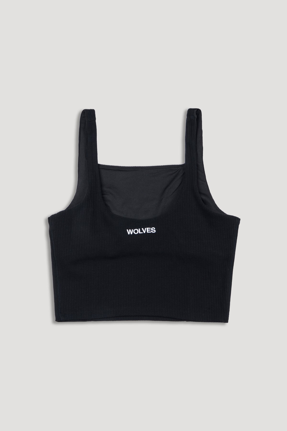 Forever Avery Rib Tank in Black