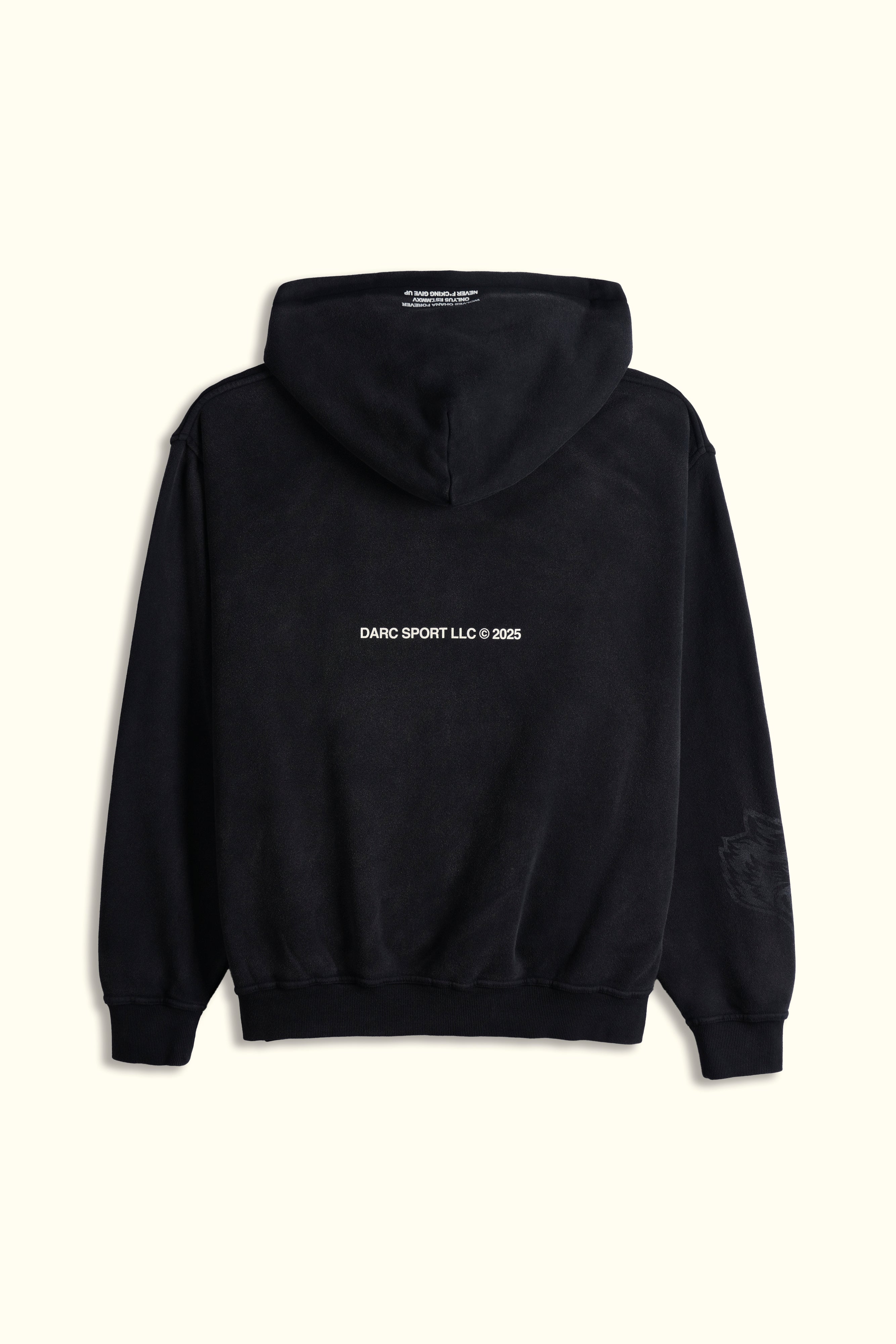 Ohana League "Dempsey" Hoodie in Black Drift Wash