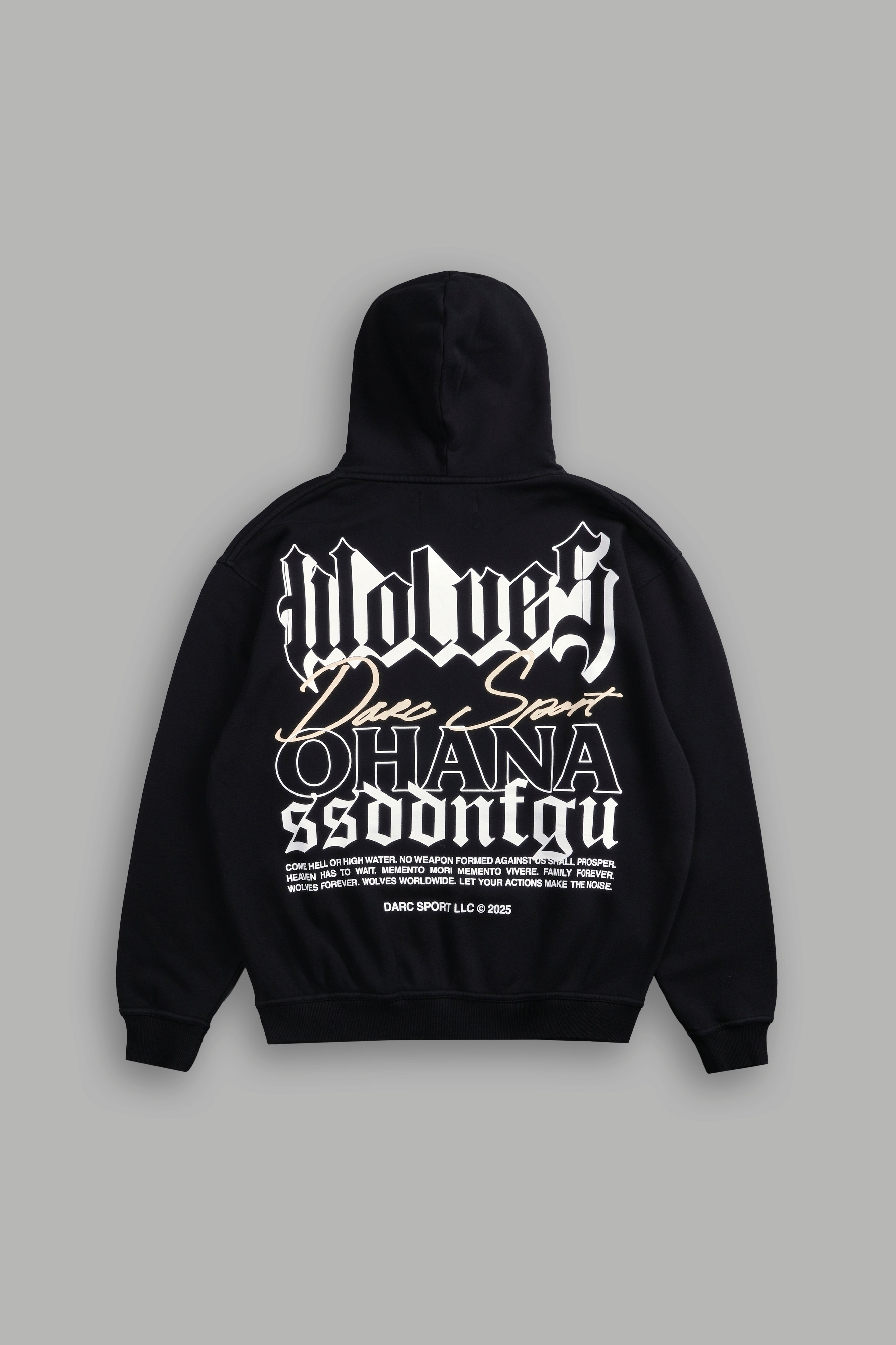 Ohana SSDDNFGU "Pierce" Hoodie in Black