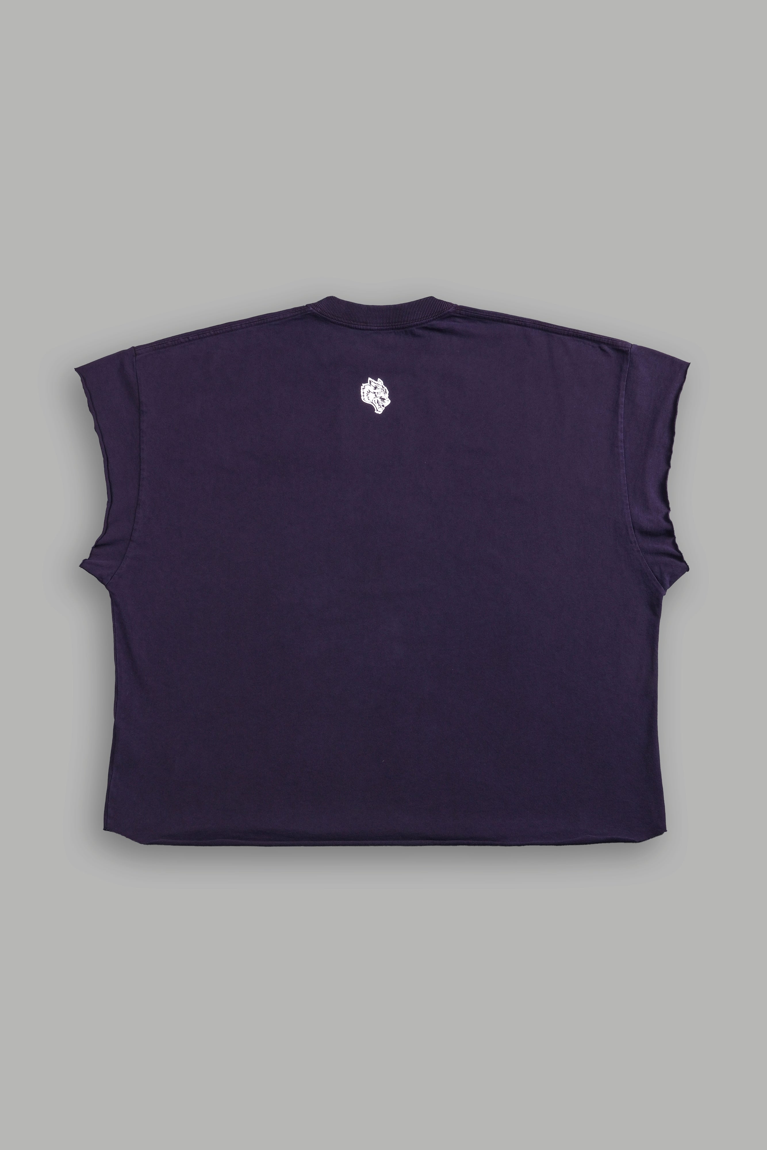 From Womb To Tomb Ohana "Grunge" Cut Off Tee in Phantom Purple