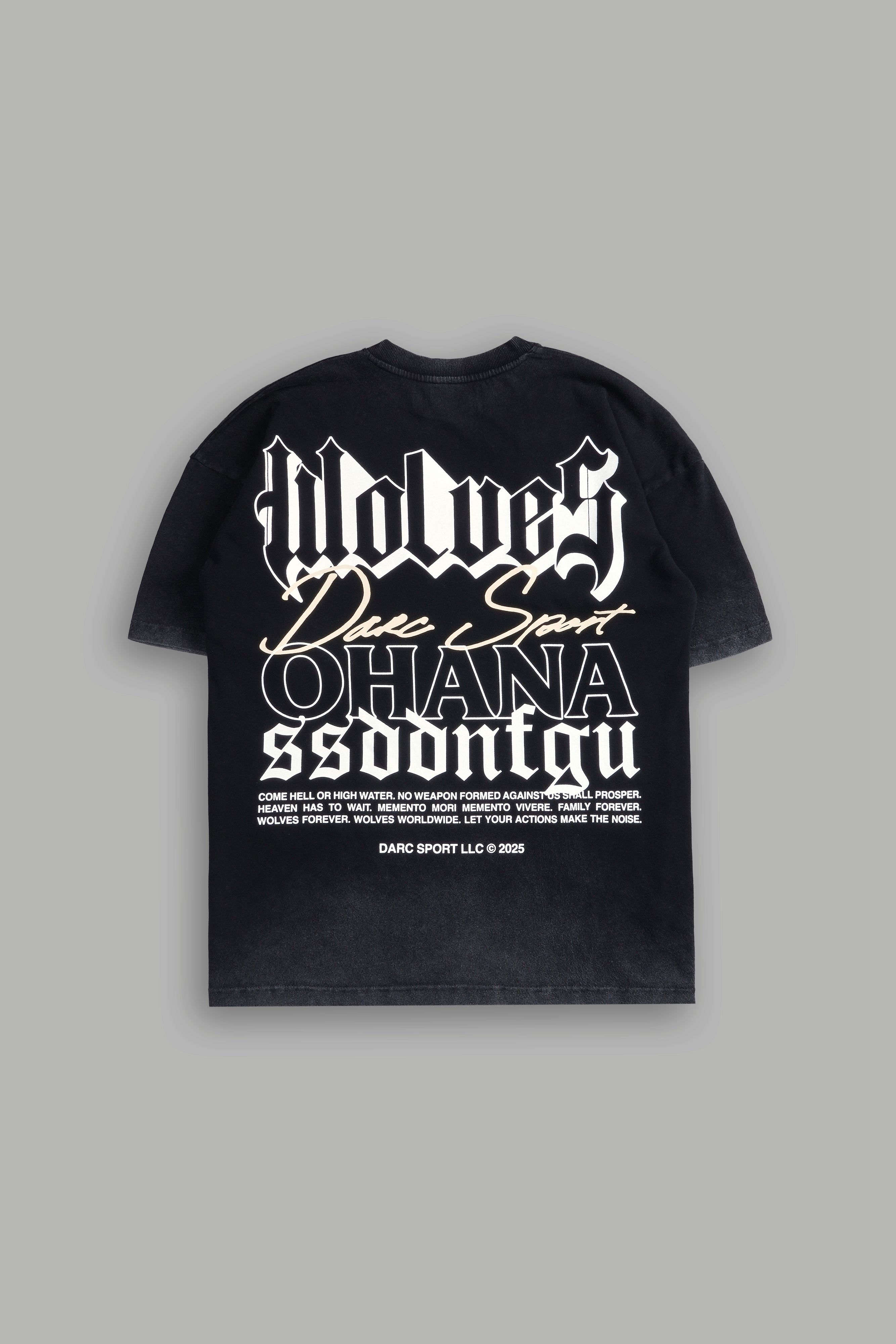 Ohana SSDDNFGU "Premium" Oversized Tee in Black