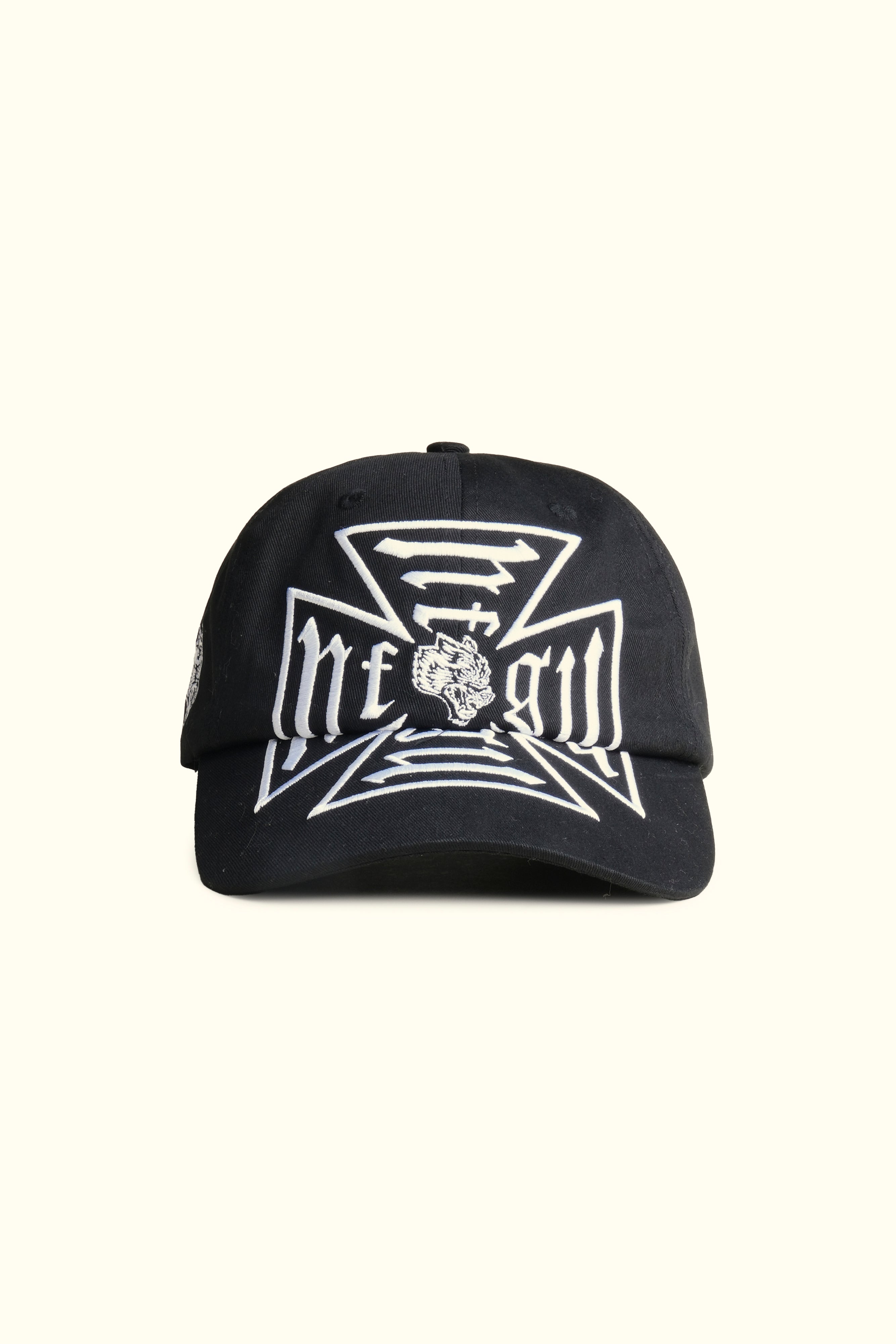 Iron Cross Dad Hat V2 in Black