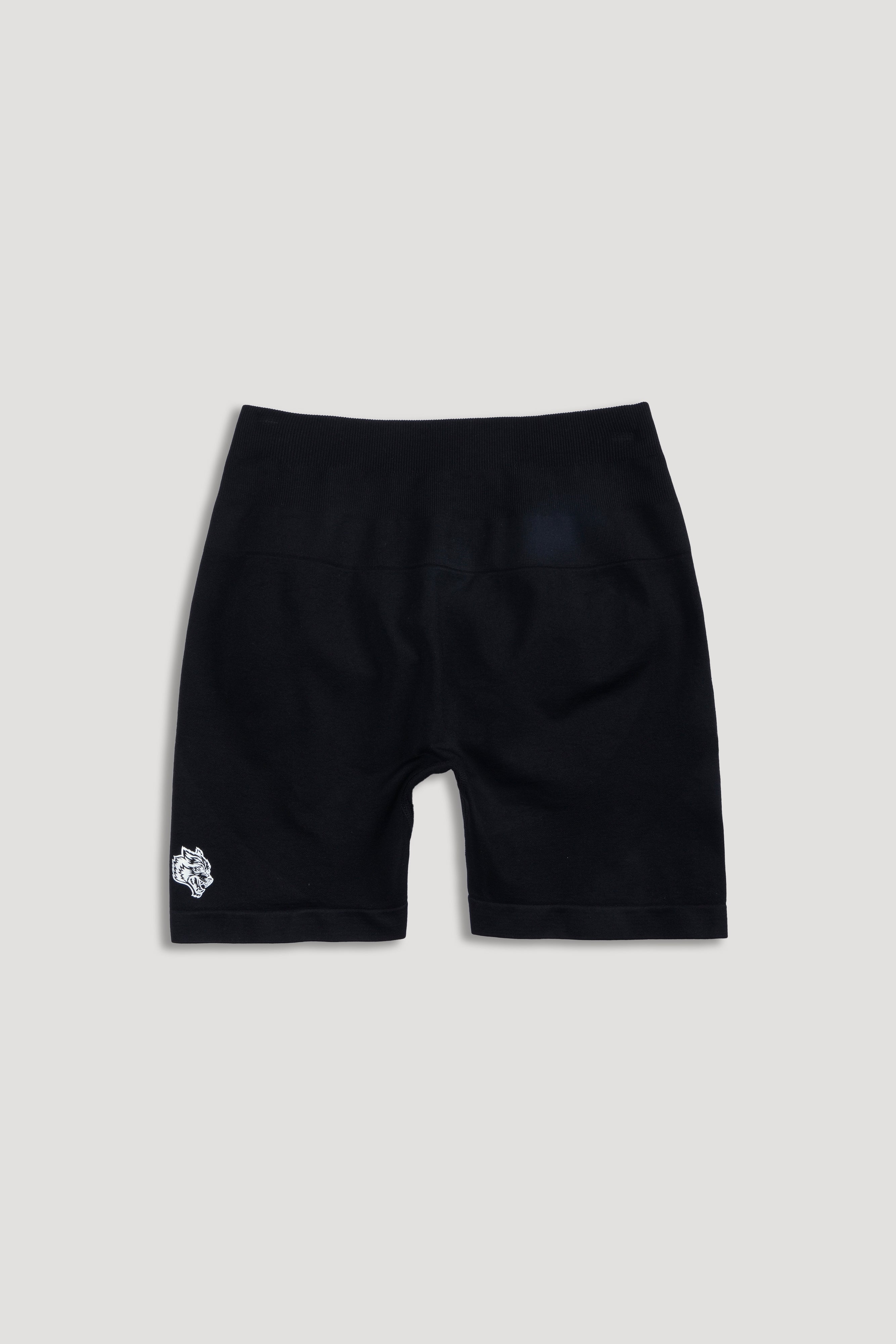 Wolf "Stella" Soft Seamless Shorts in Black