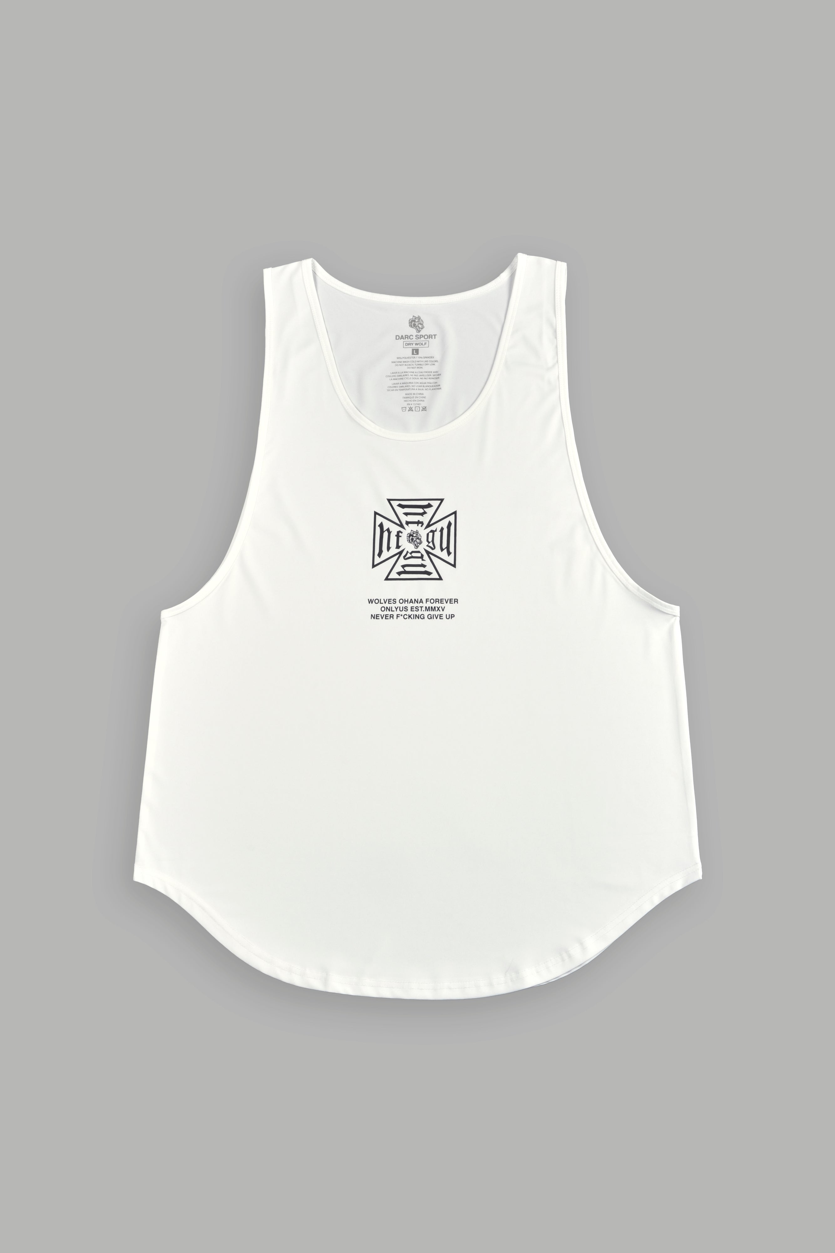 Core "Dry Wolf" (Drop) Tank in Cream
