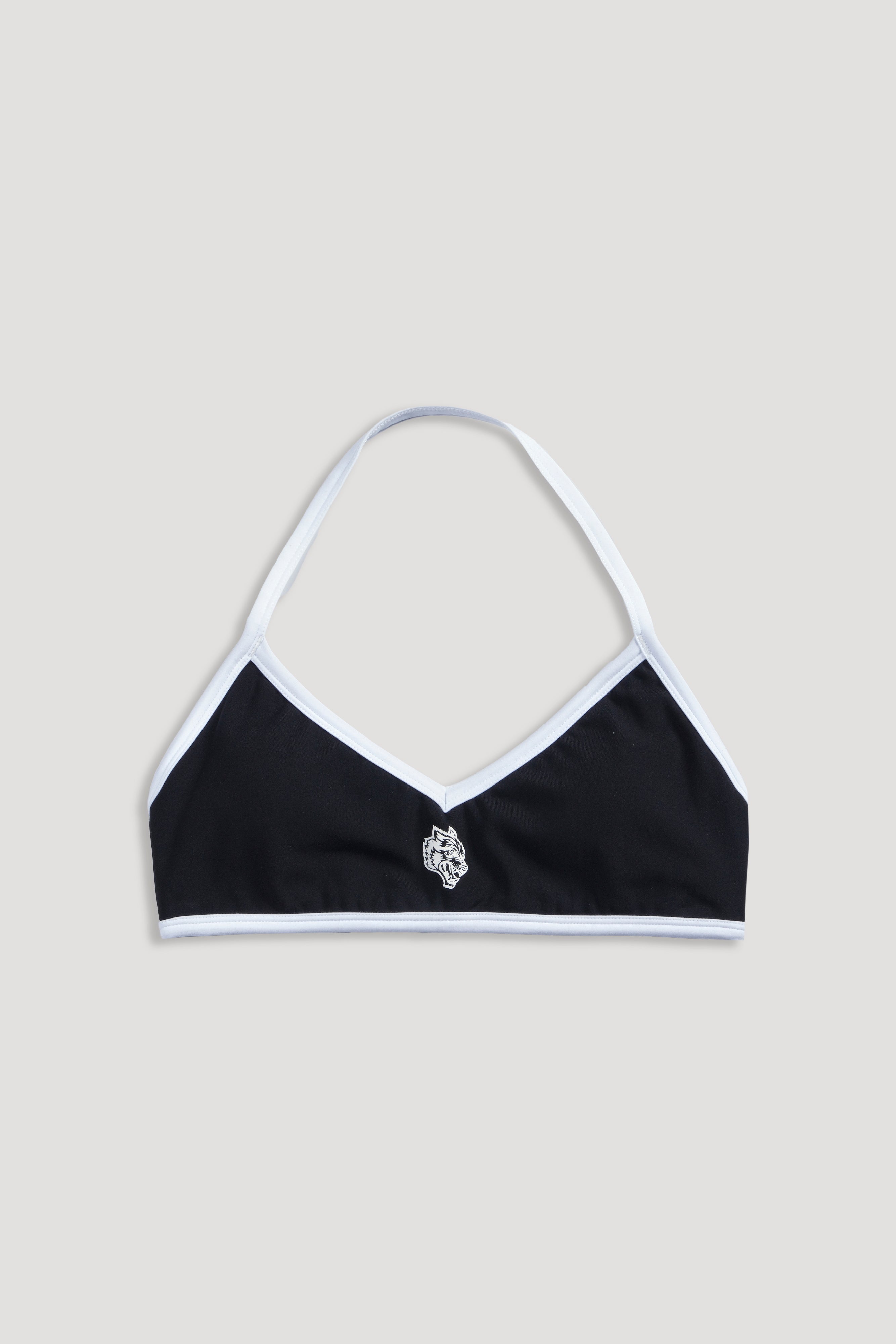 Wolf "Lana" Halter Energy Bra in Black/White