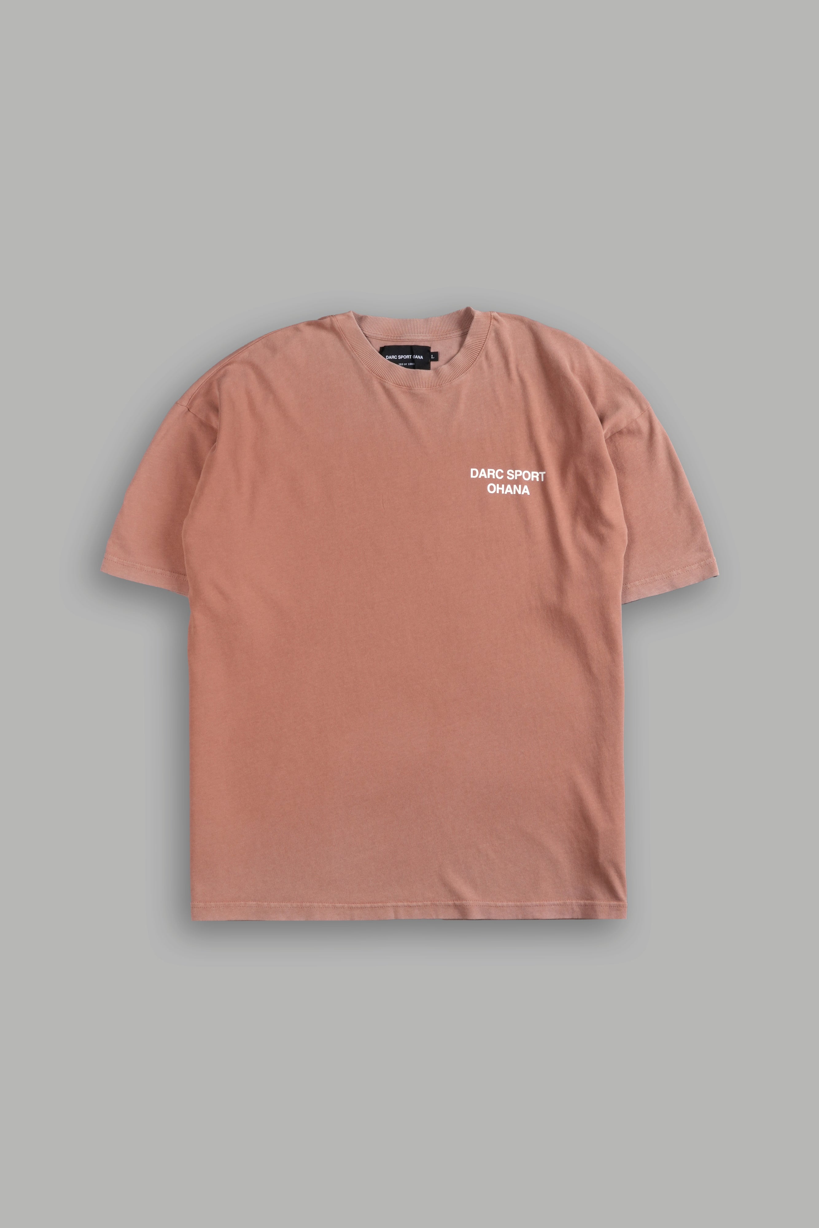 Darc Sport Ohana "Premium" Oversized Tee in Desert Rose