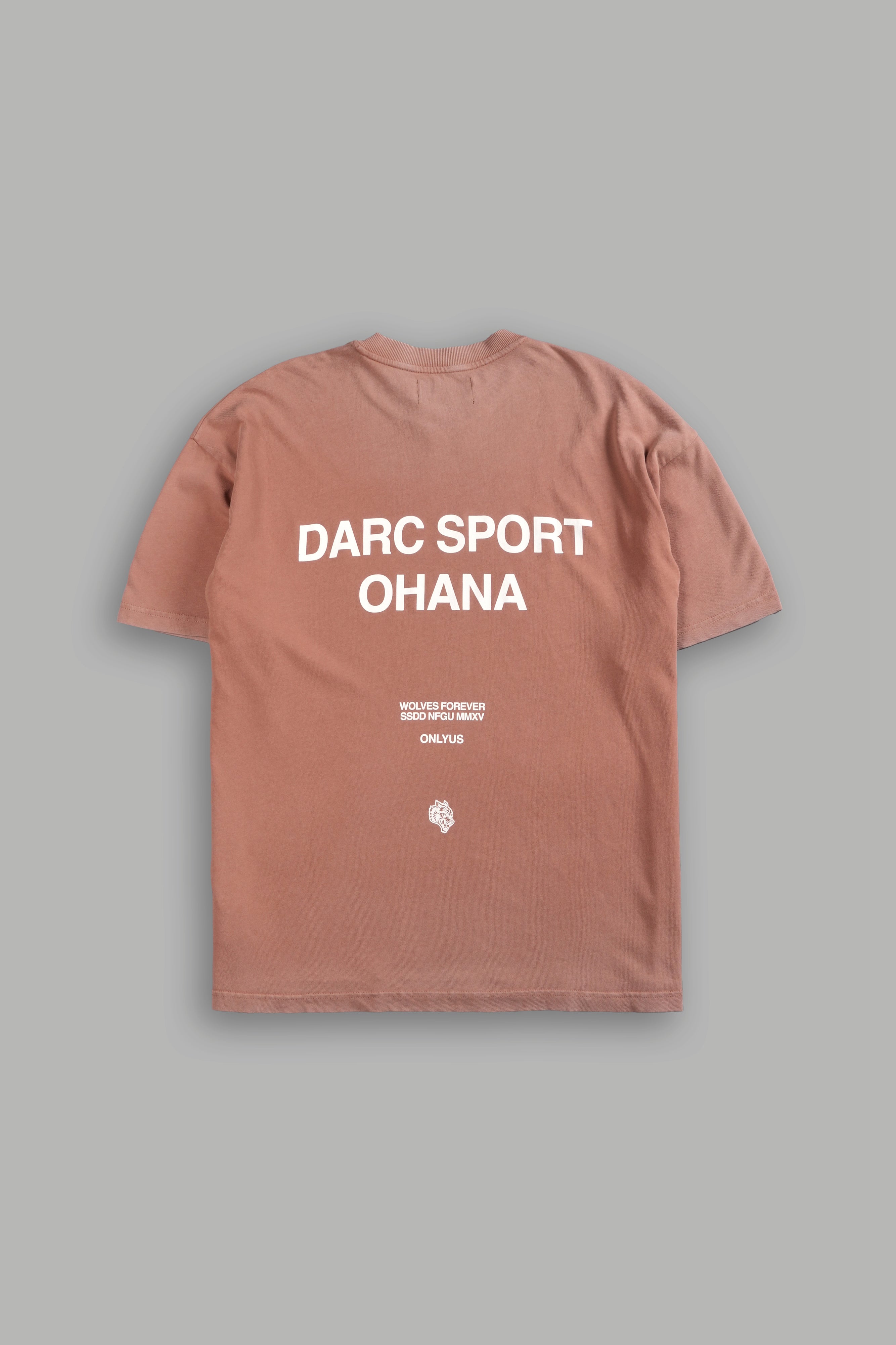 Darc Sport Ohana "Premium" Oversized Tee in Desert Rose