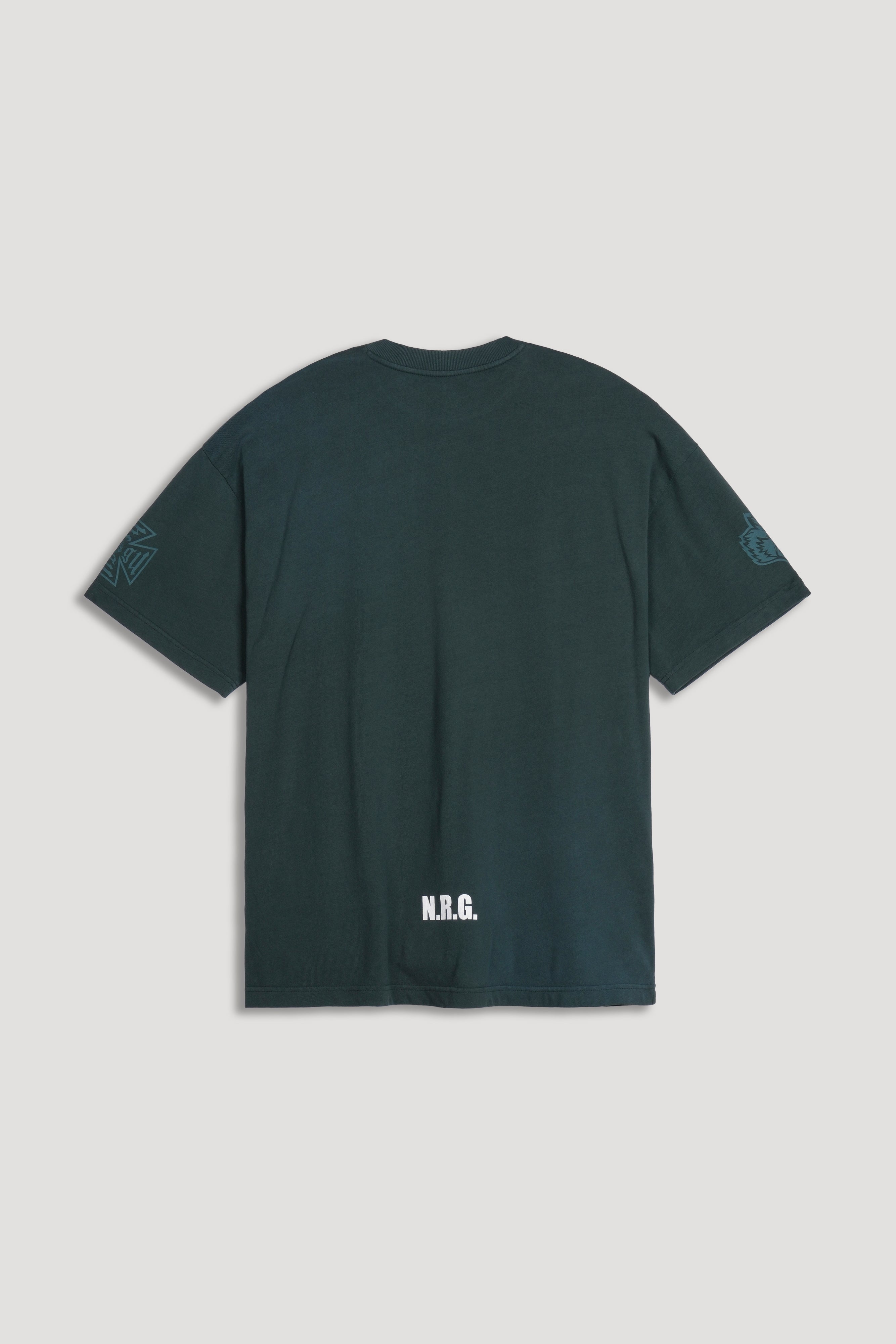 N.R.G. Premium Oversized Tee in Forest Pine Sun Fade