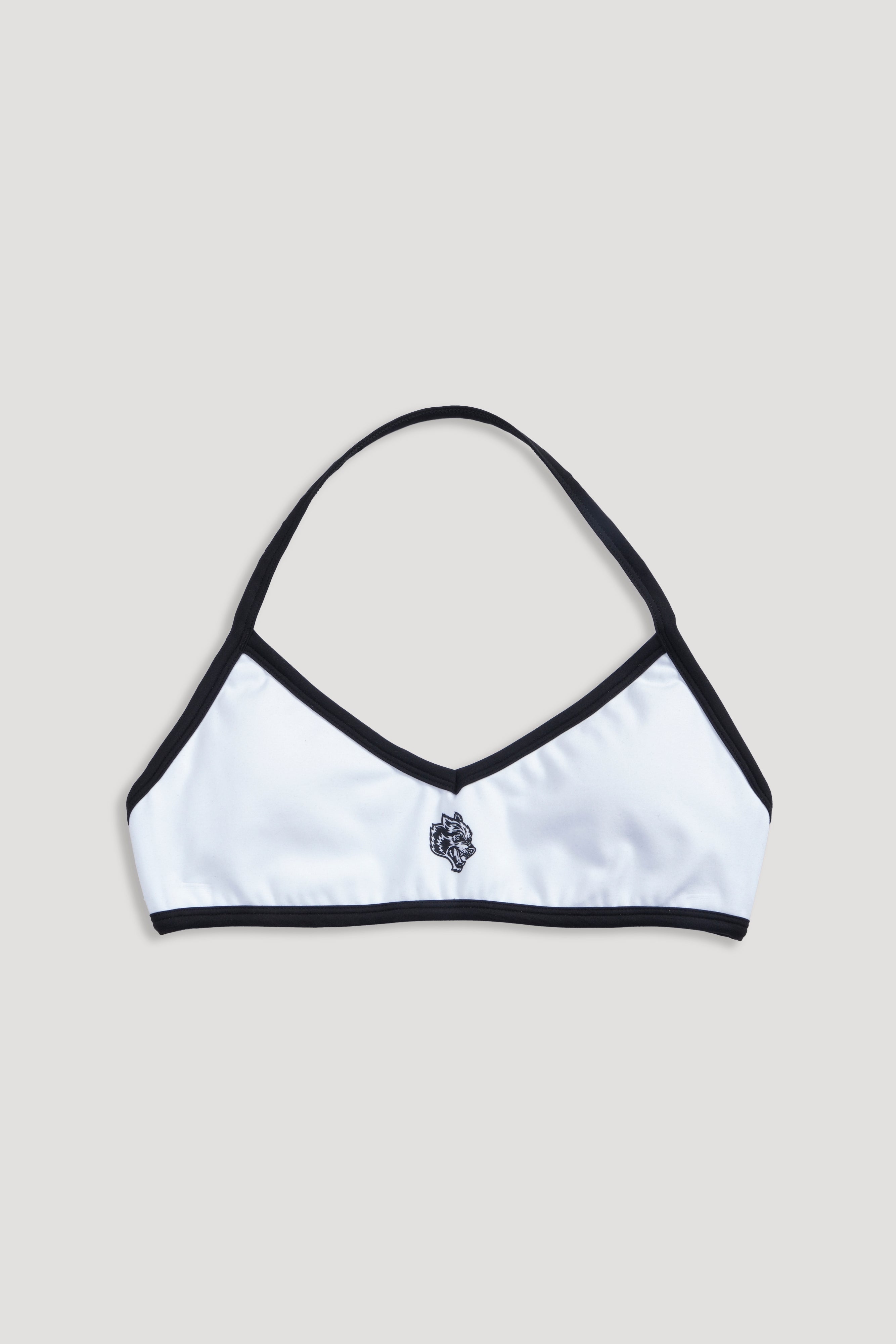 Wolf "Lana" Halter Energy Bra in White/Black