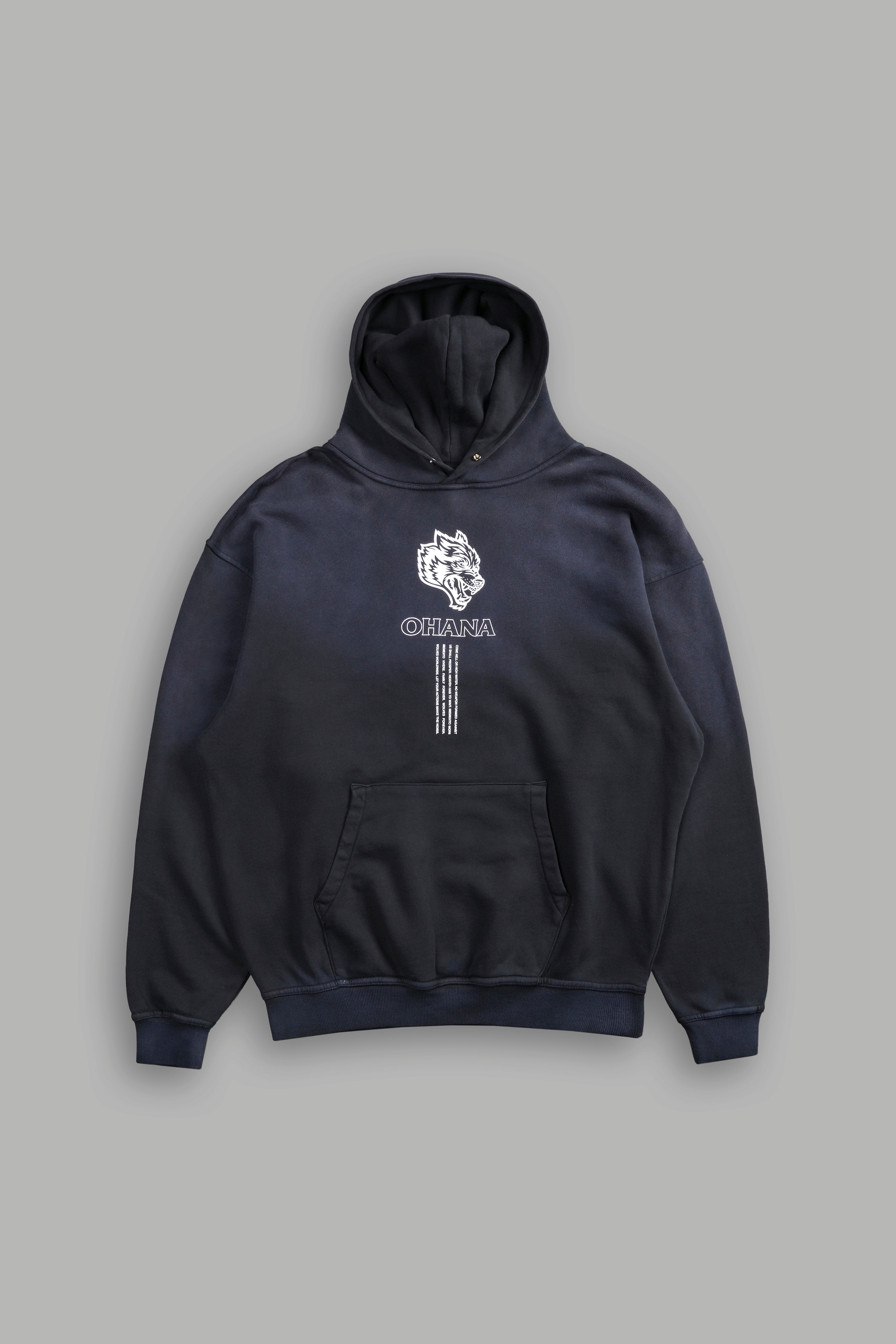 Ohana SSDDNFGU "Pierce" Hoodie in Darc Ash Sun Fade