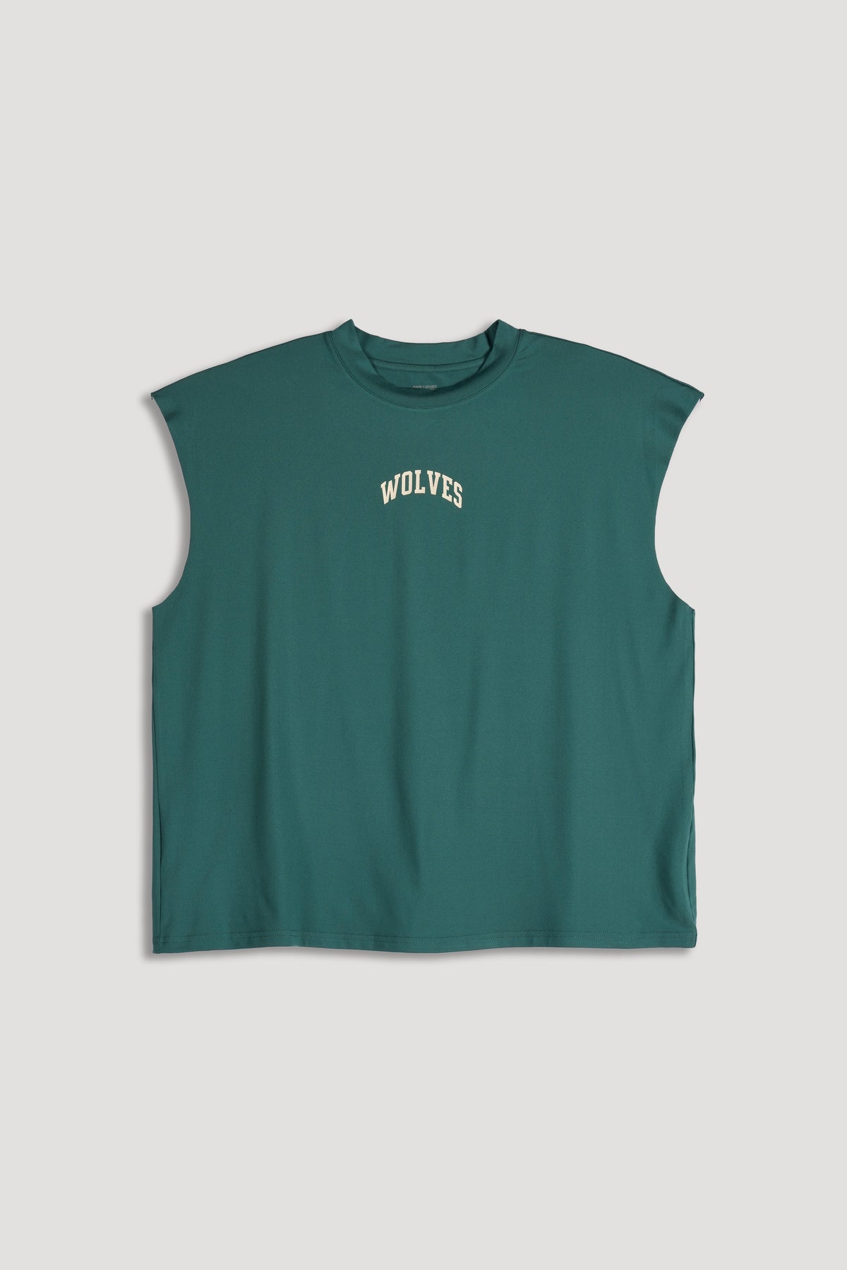 Loyalty Forever "Dry Wolf" Cropped Muscle Tee in Sierra Pine