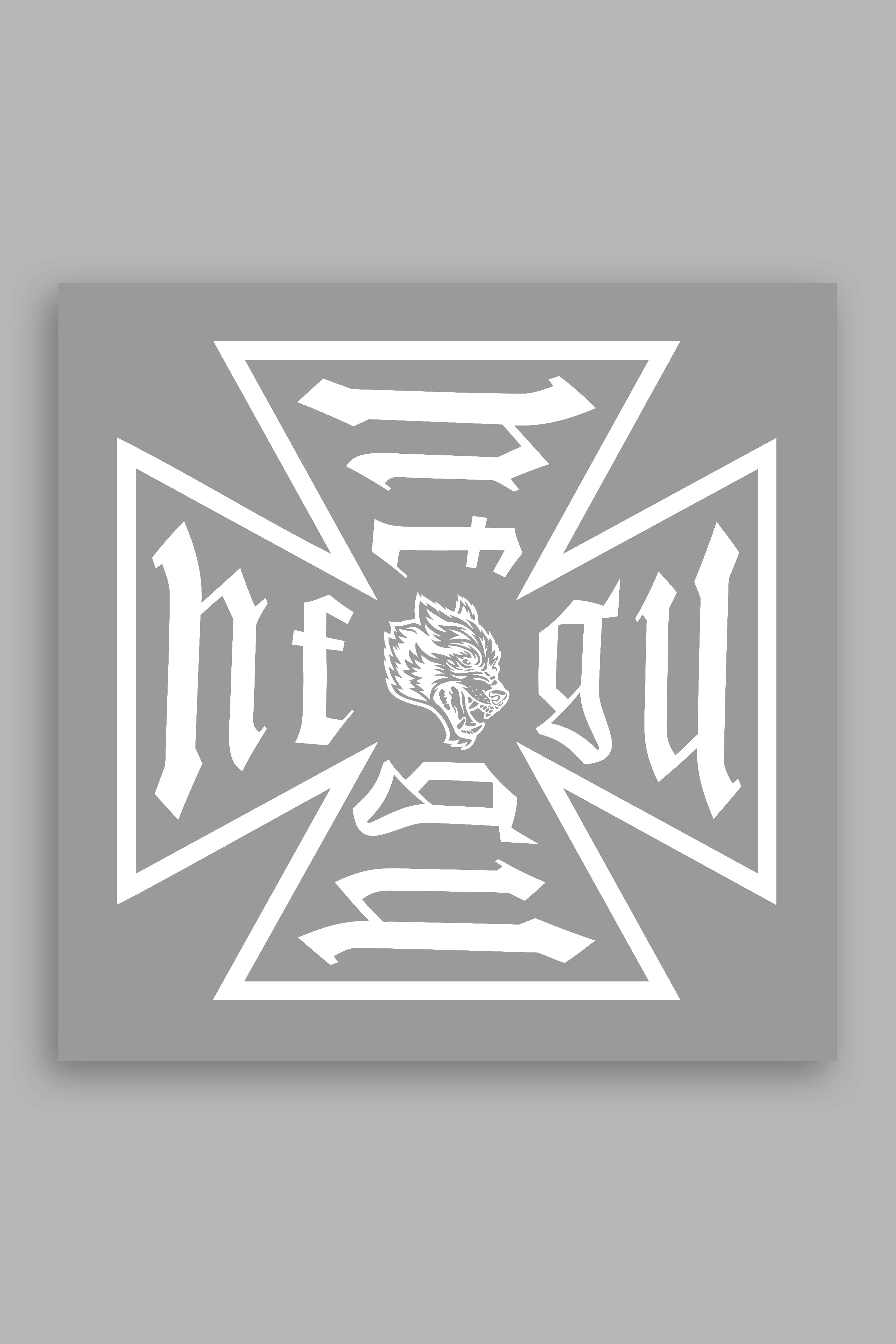 Core Large Sticker in White