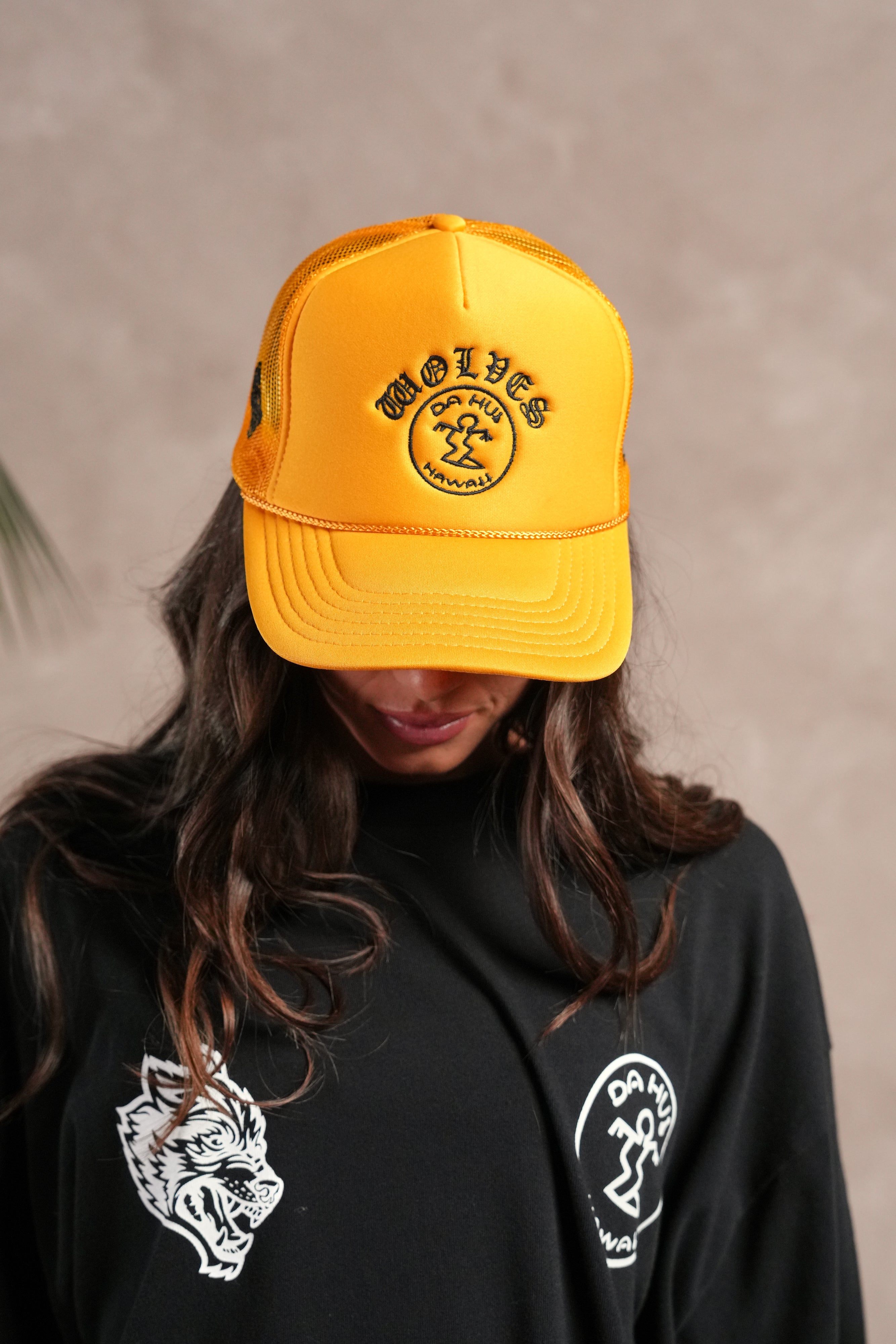 Darc Sport X Da Hui Trucker Hat in Gold