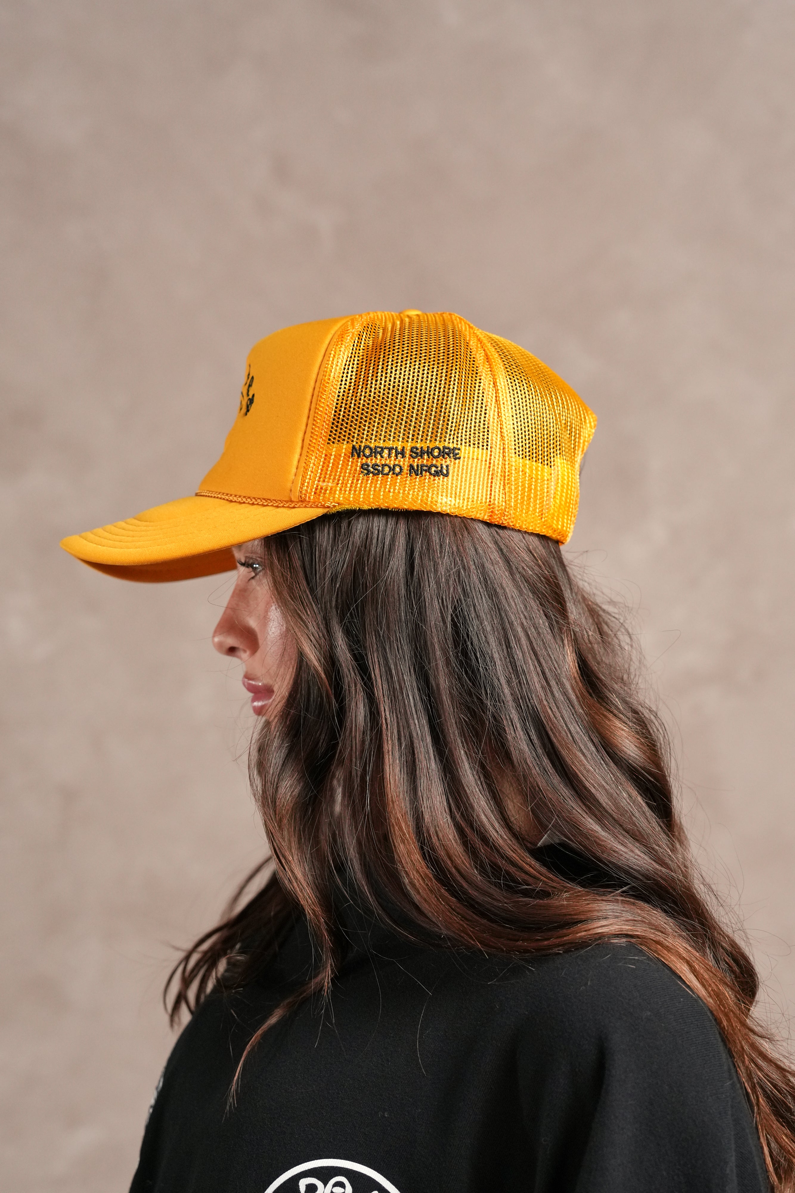 Darc Sport X Da Hui Trucker Hat in Gold