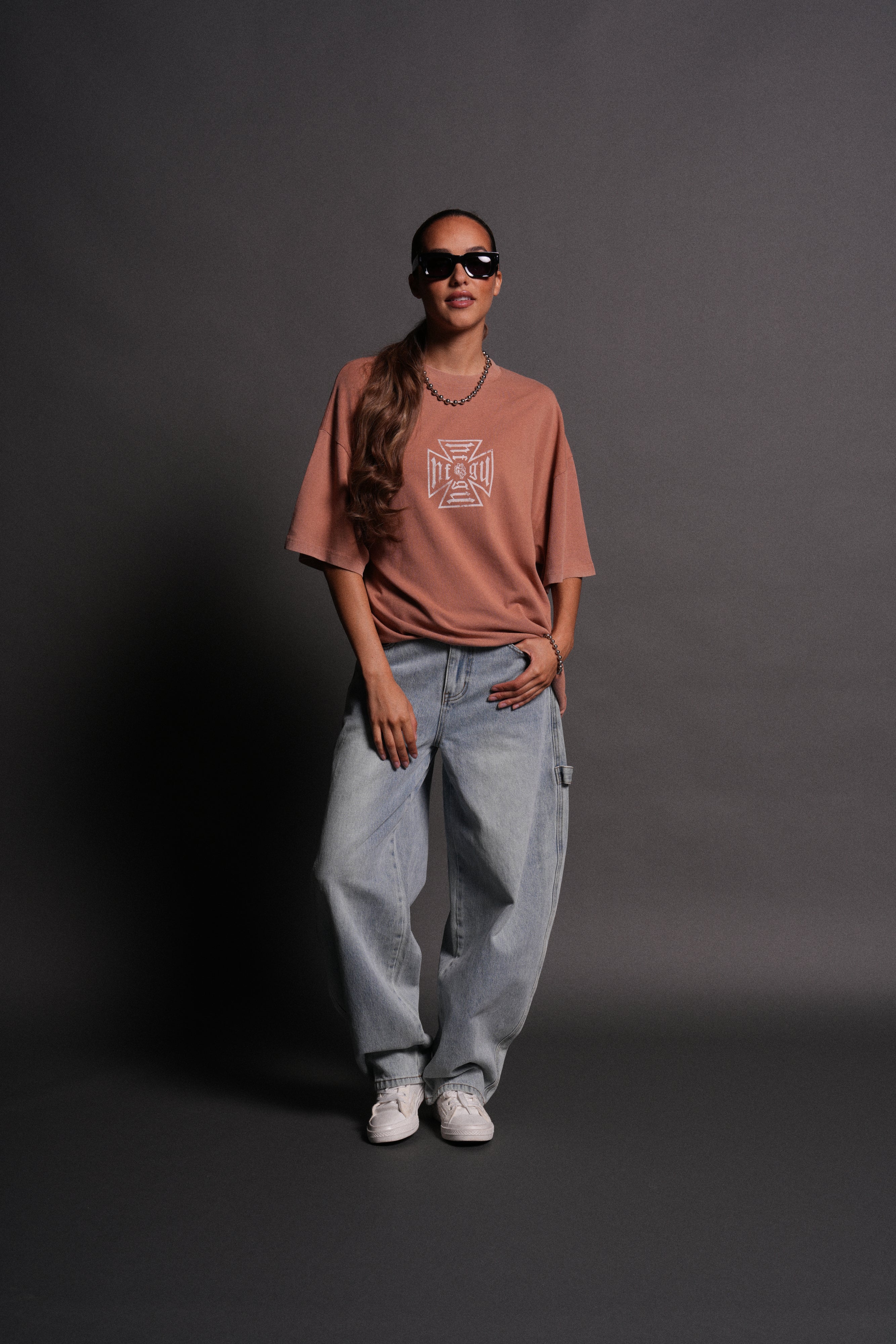 Loyal to the Core "Premium" Oversized Tee in Desert Rose