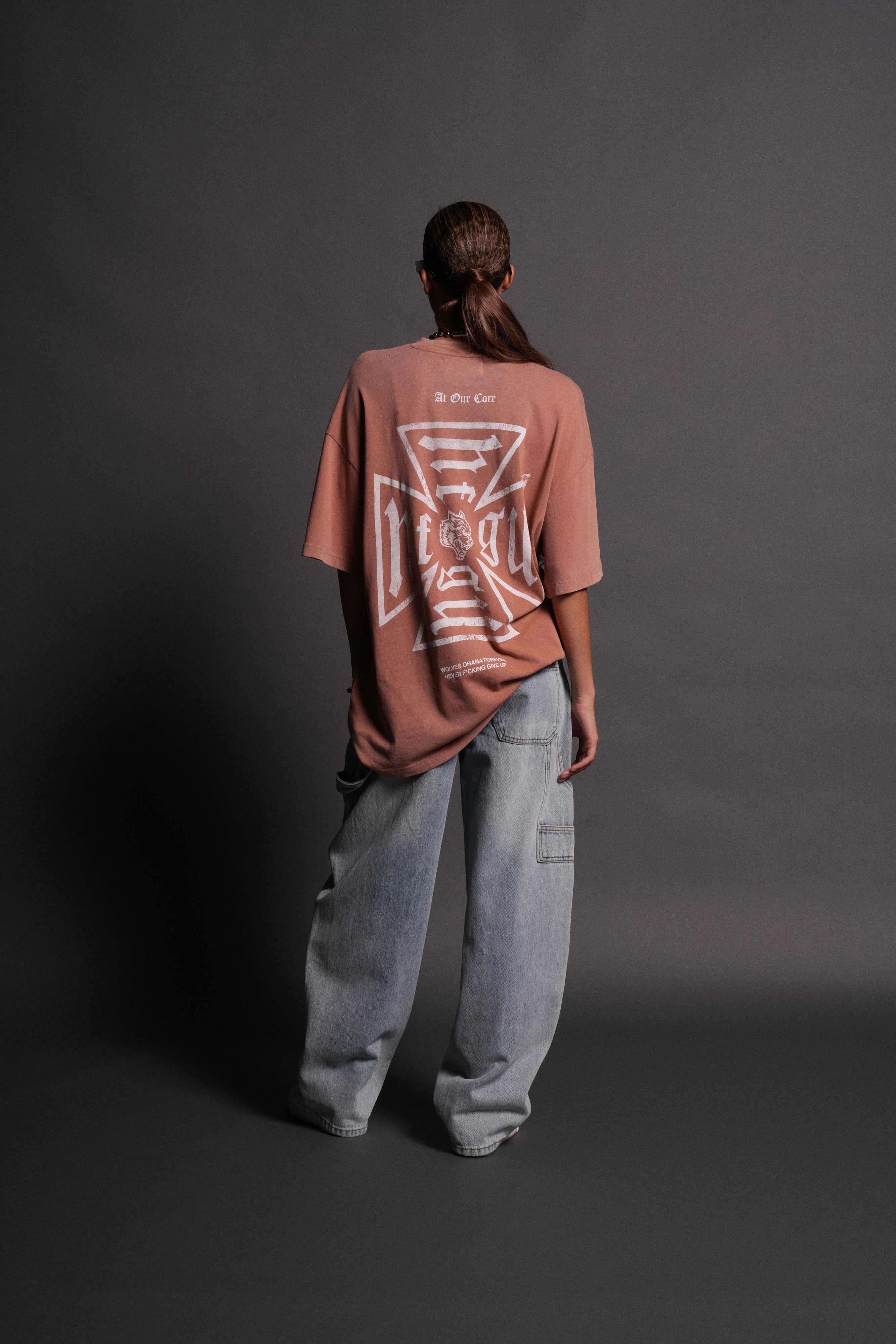 Loyal to the Core "Premium" Oversized Tee in Desert Rose