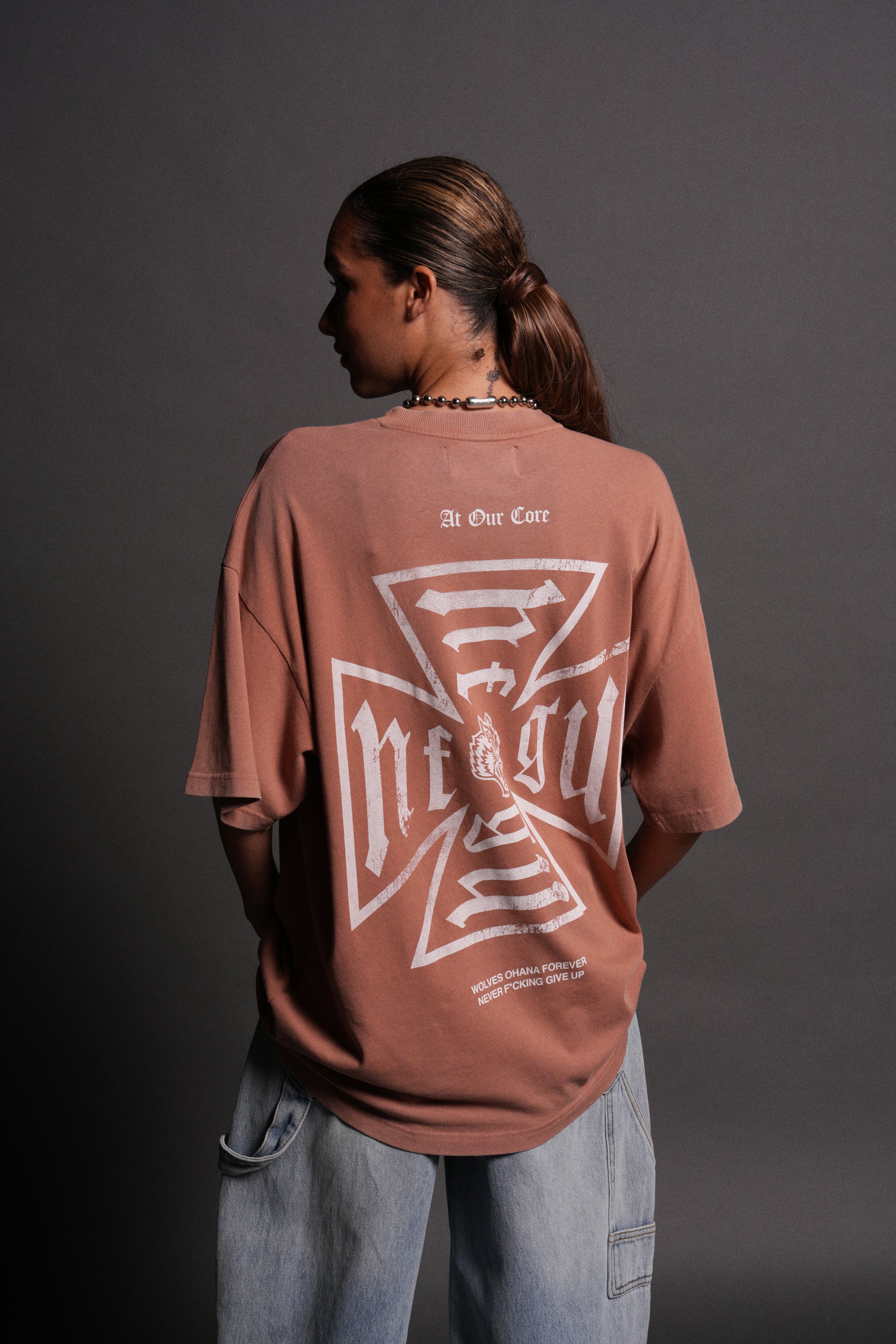 Loyal to the Core "Premium" Oversized Tee in Desert Rose