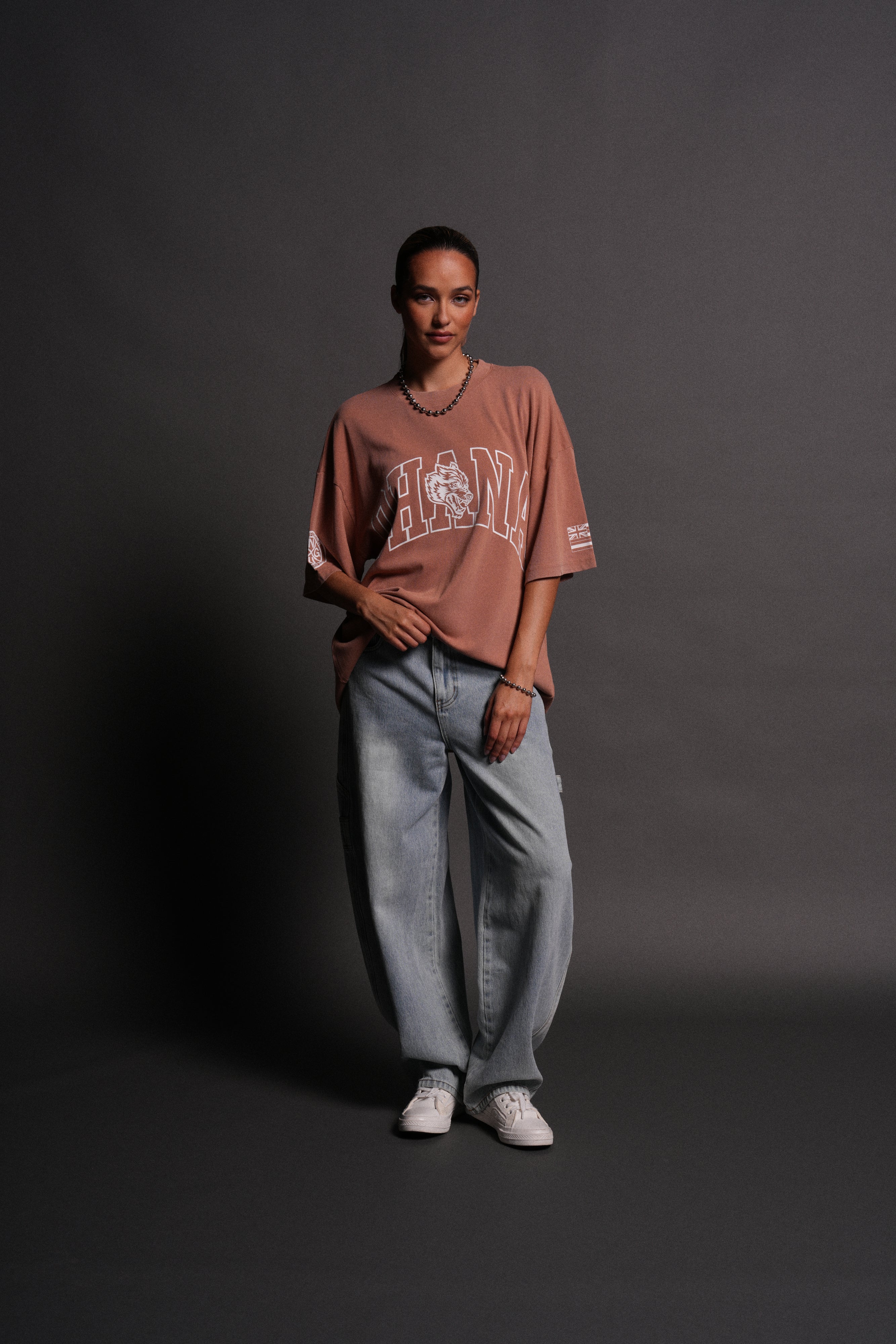 Ohana Forever V3 "Premium" Oversized Tee in Desert Rose