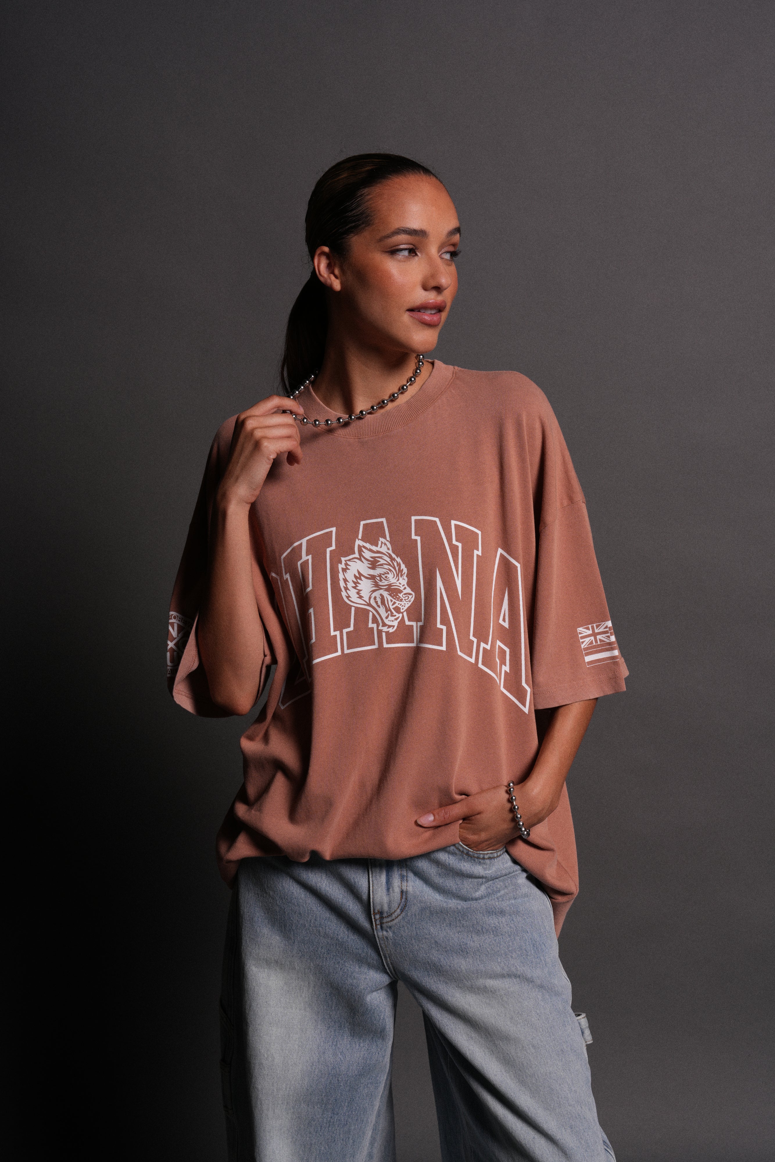 Ohana Forever V3 "Premium" Oversized Tee in Desert Rose