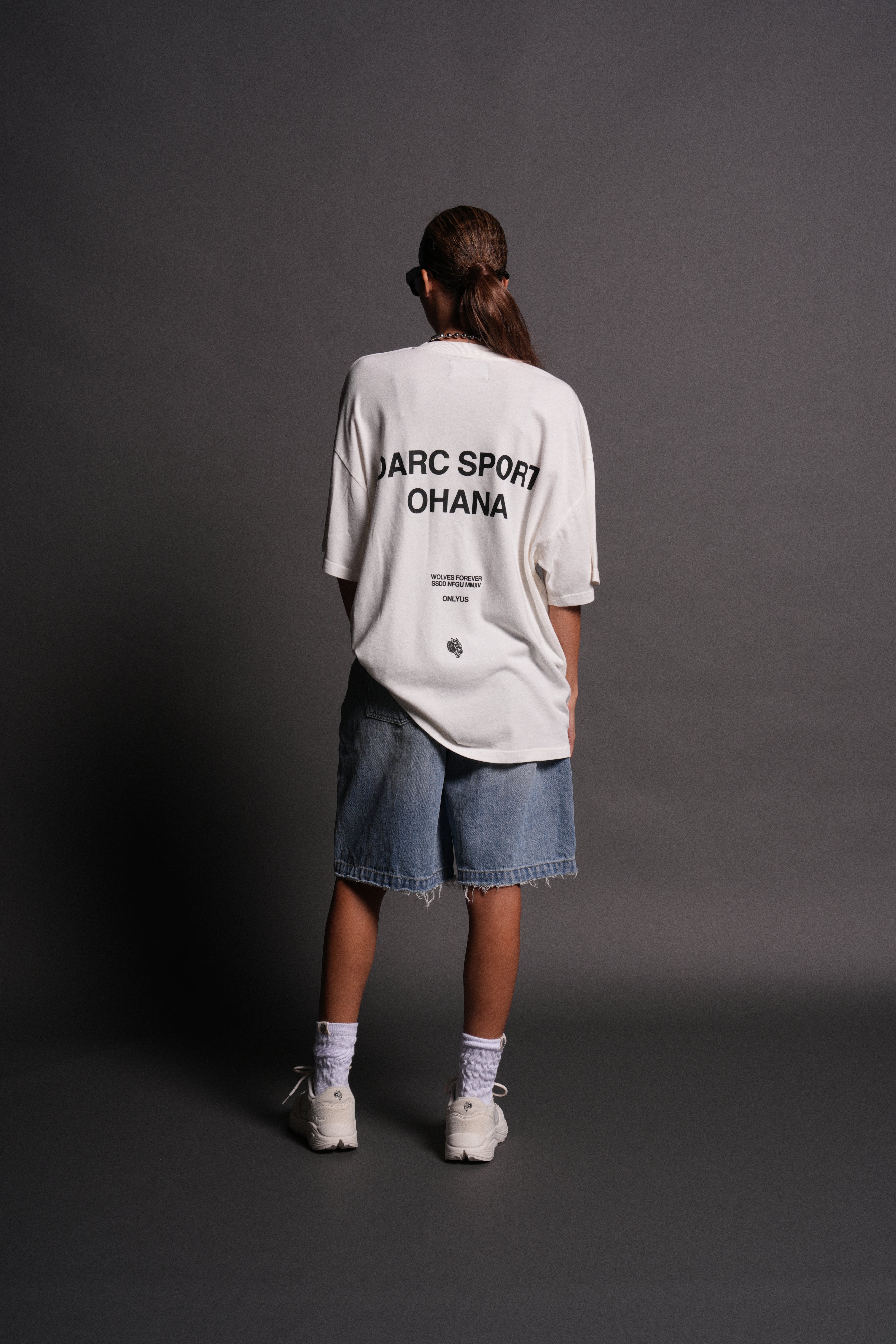 Darc Sport Ohana "Premium" Oversized Tee in Cream