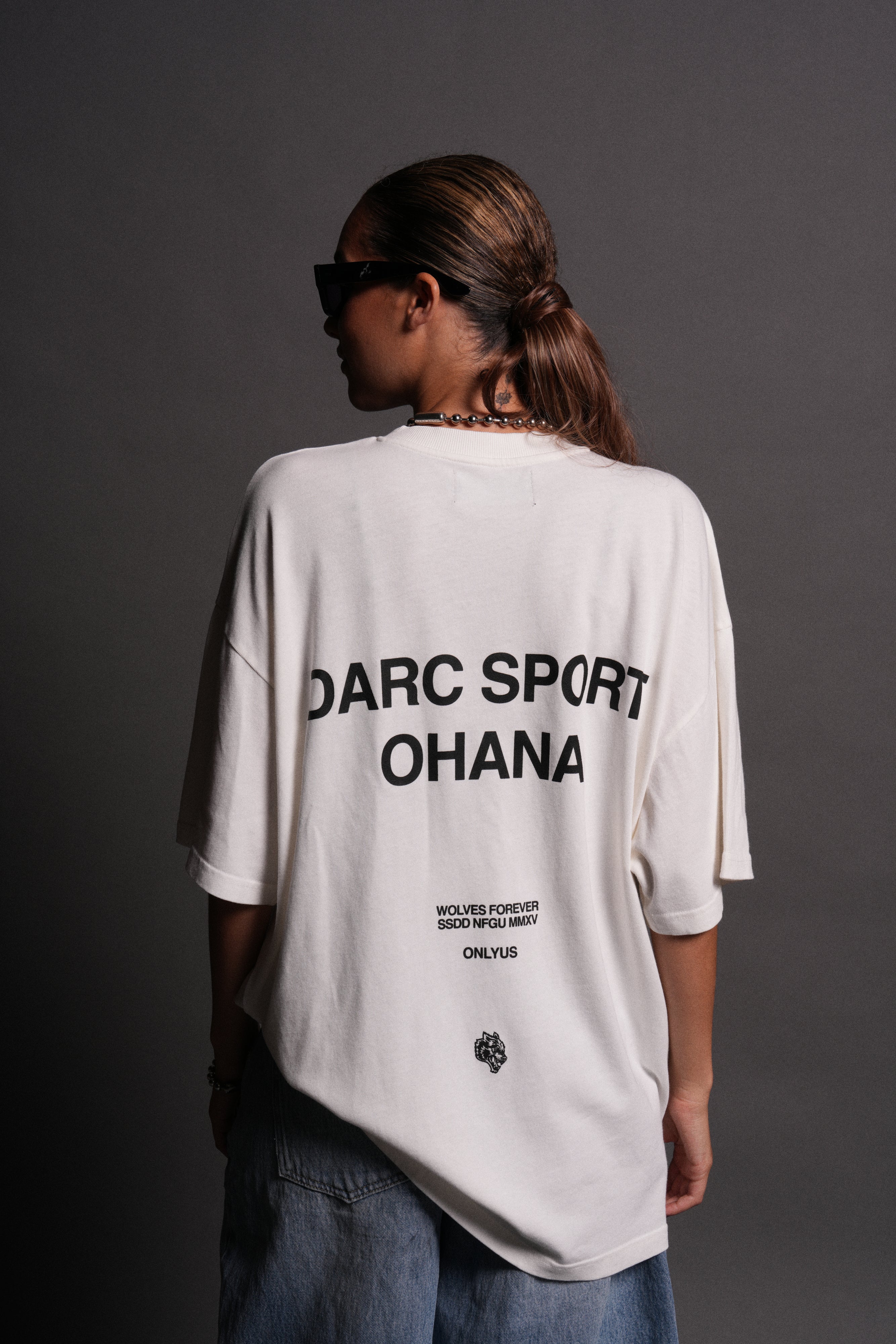 Darc Sport Ohana "Premium" Oversized Tee in Cream