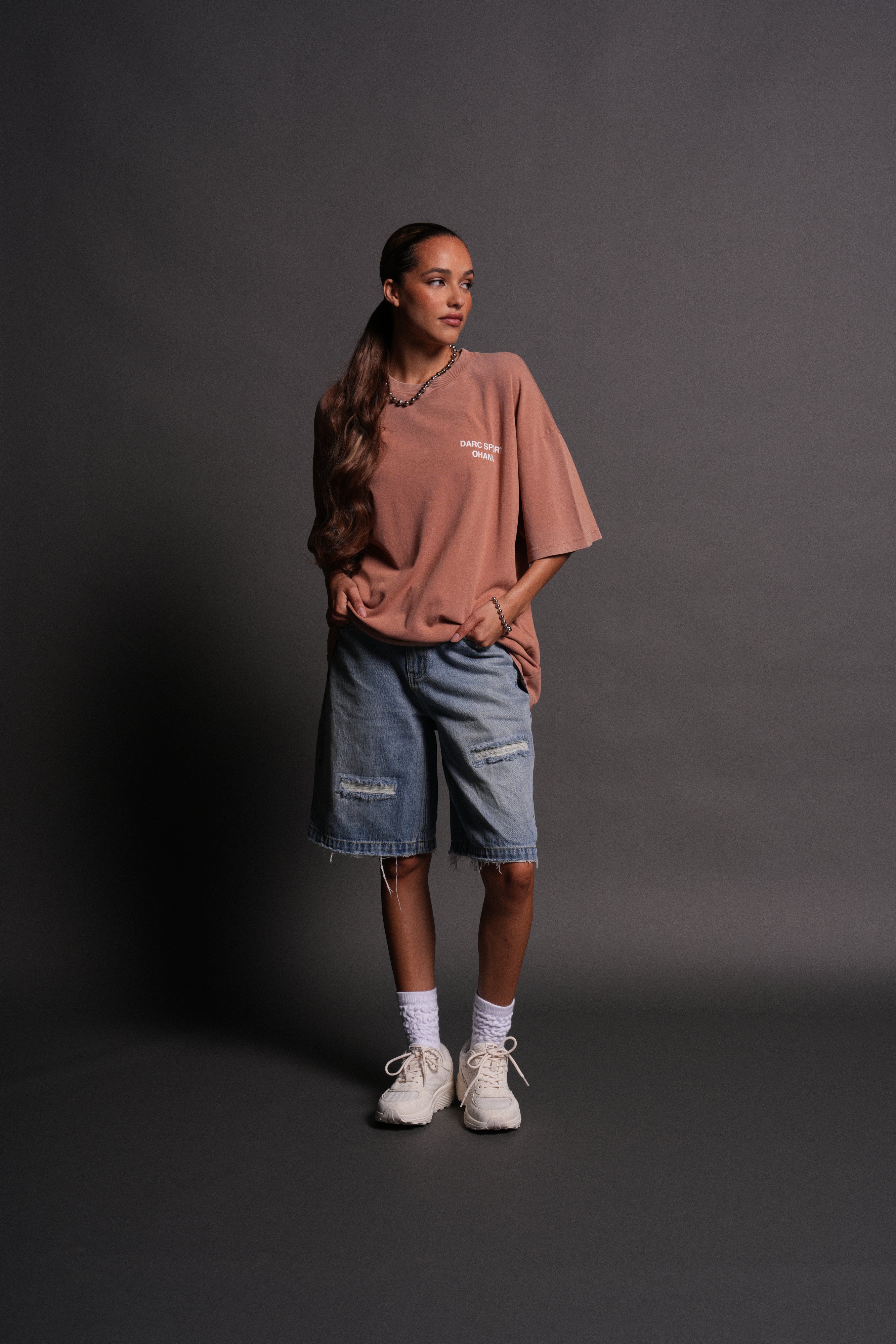 Darc Sport Ohana "Premium" Oversized Tee in Desert Rose
