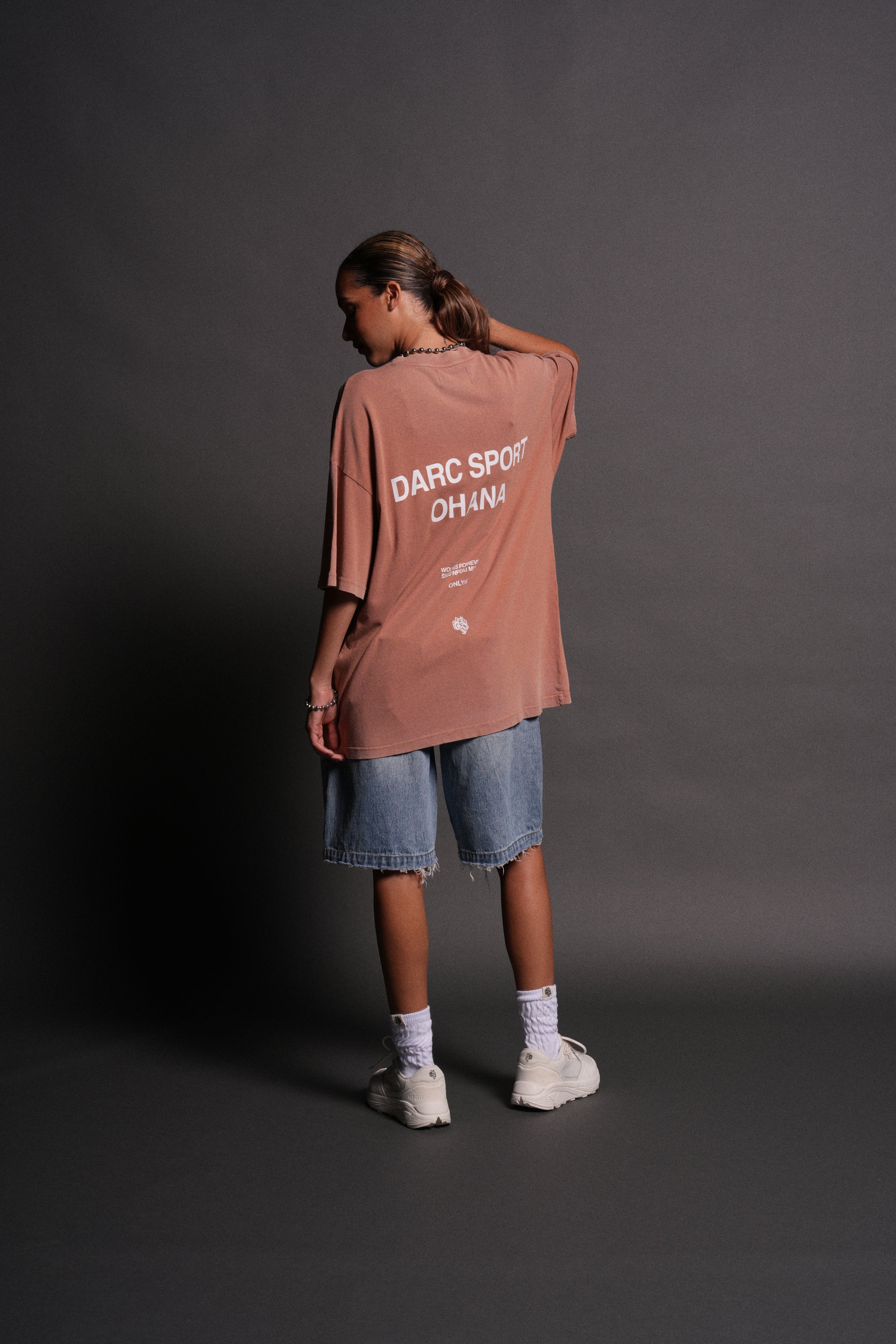 Darc Sport Ohana "Premium" Oversized Tee in Desert Rose