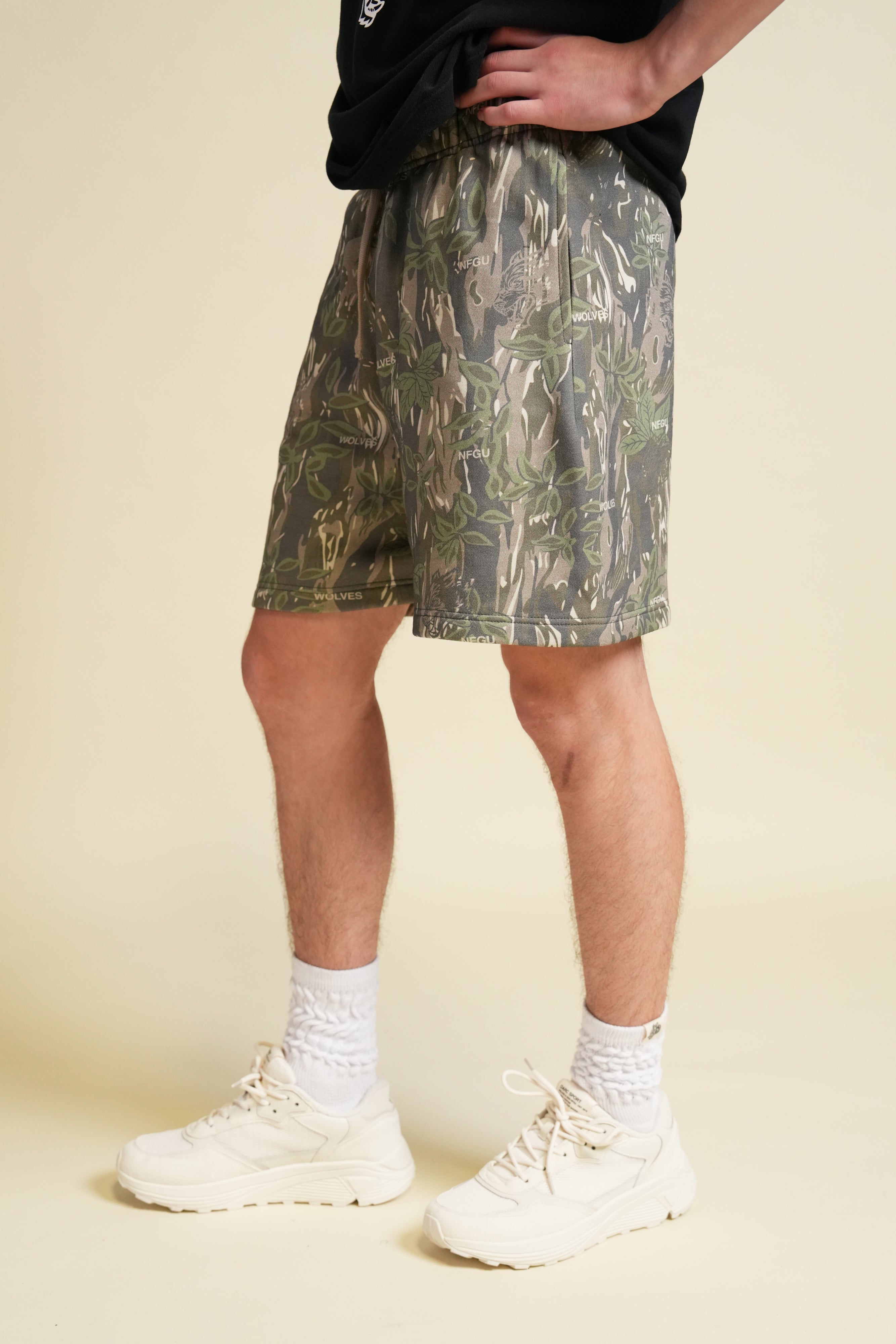 Just Wolves Oversized Post Lounge Sweat Shorts
