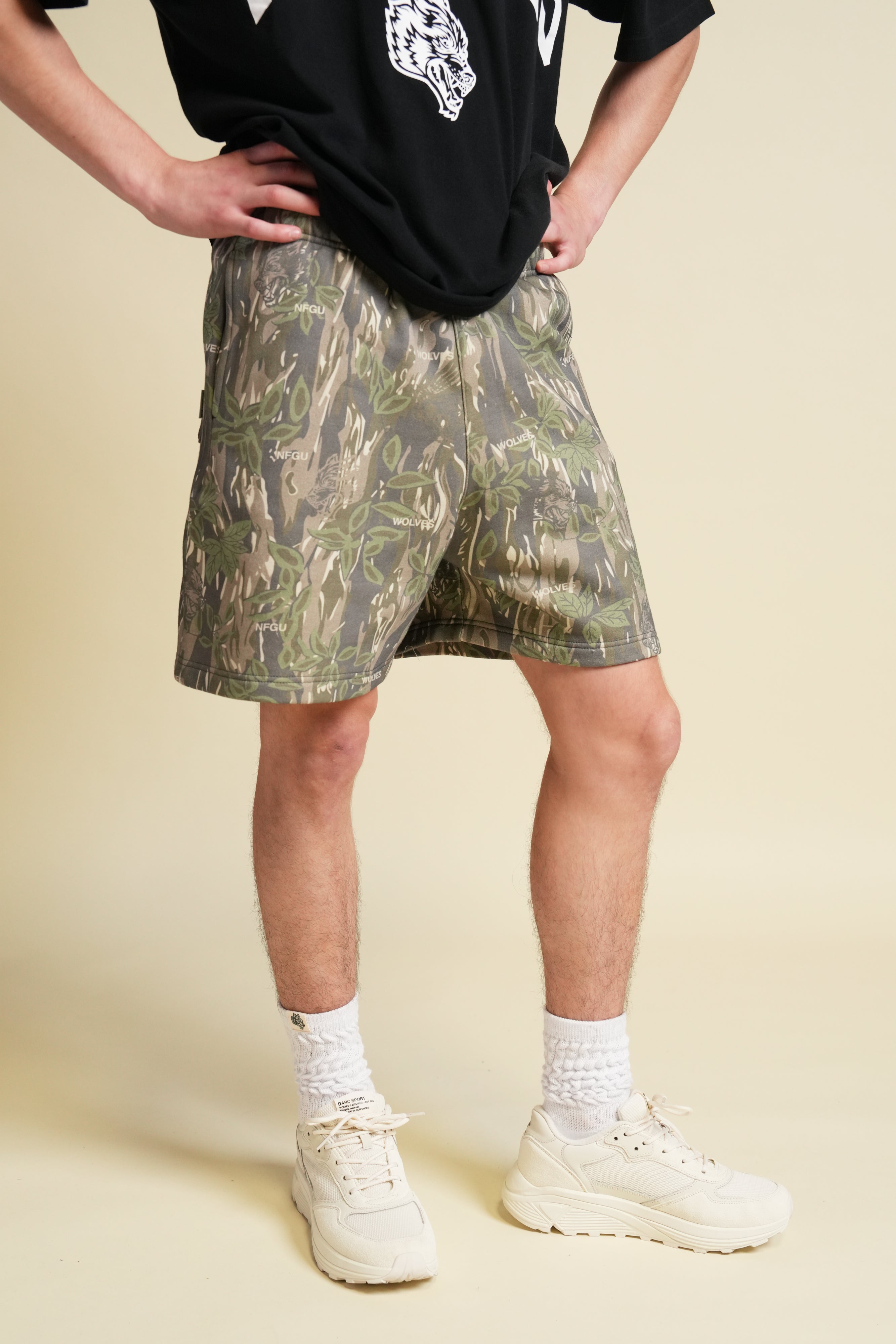 Just Wolves Oversized Post Lounge Sweat Shorts